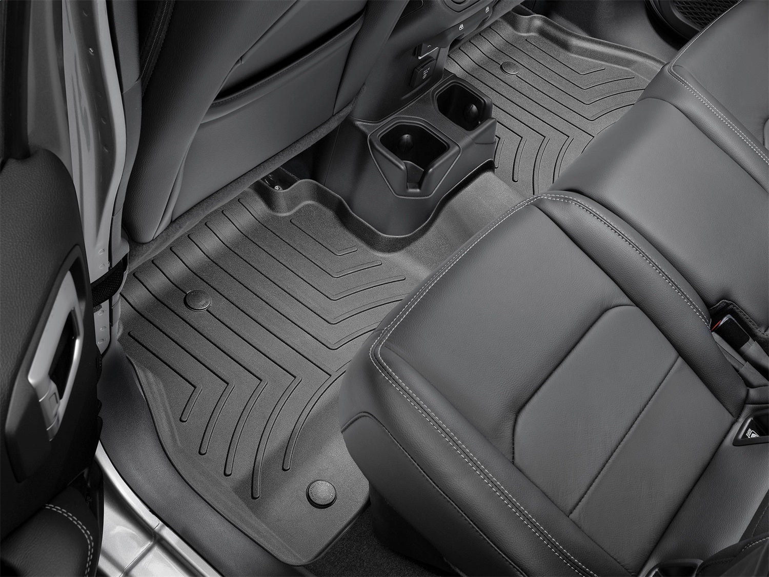Weathertech 4415052 FloorLiner™ DigitalFit®; Black; Rear; Weathertech 4415052