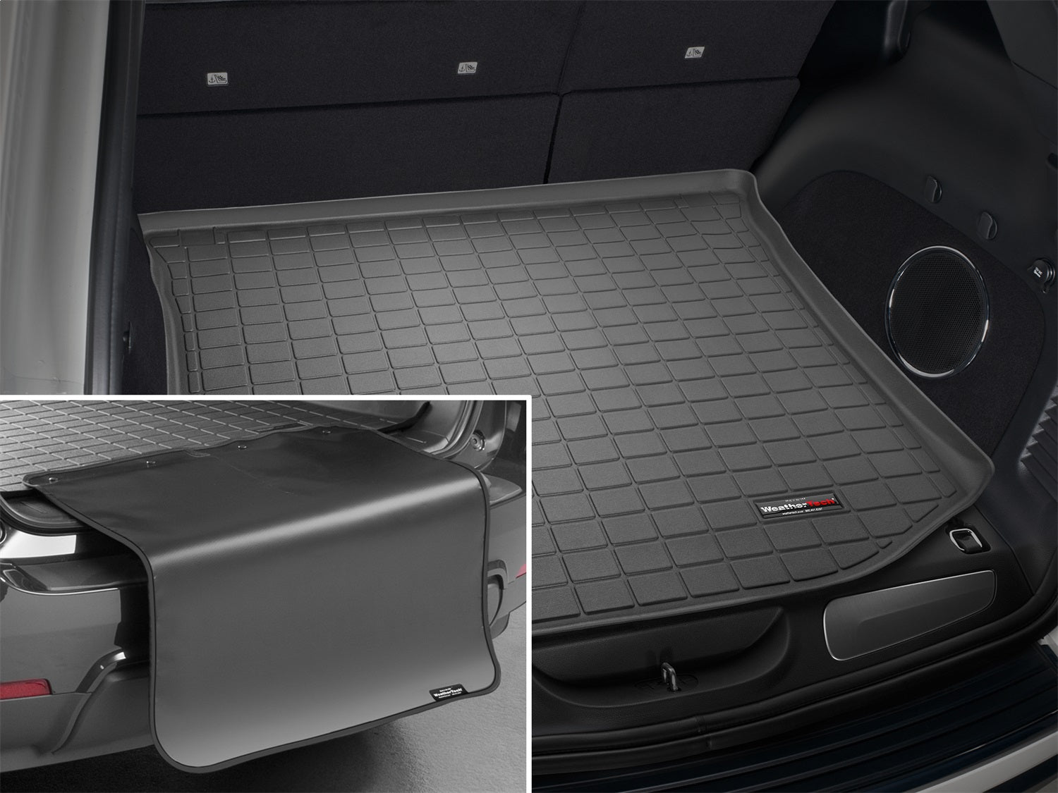 Weathertech 40469SK Cargo Liner w/Bumper Protector; Black; Behind 2nd Row Seating; Weathertech 40469SK