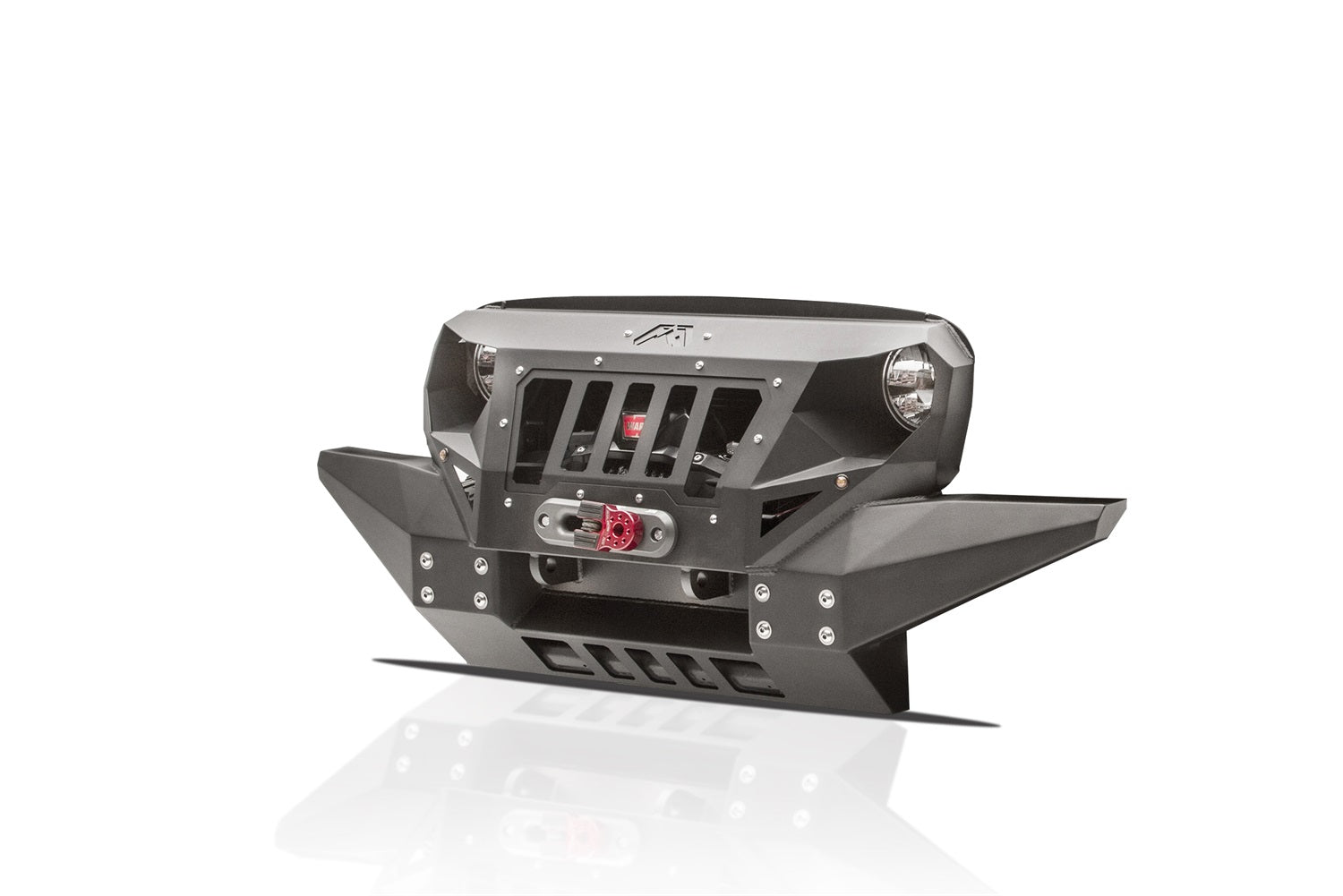 Fab Fours GR1010-B Grumper Grill/Front Bumper; Combines Both Grille And Bumper; Bare Steel; Fab Fours GR1010-B