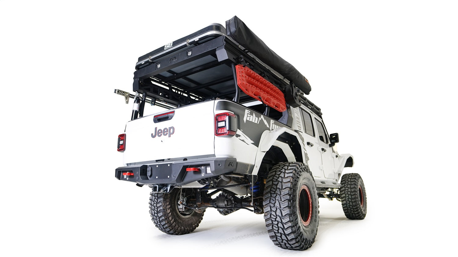 Fab Fours JT20-Y1952-B Standard Rear Bumper; w/Sensors Bare; Fab Fours JT20-Y1952-B