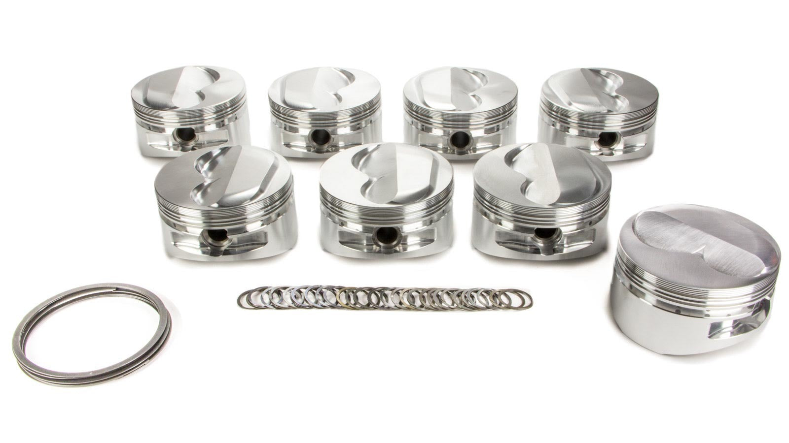 JE Pistons 173586 SBC Domed Piston Set 4.155 Bore +3cc JE Pistons 173586