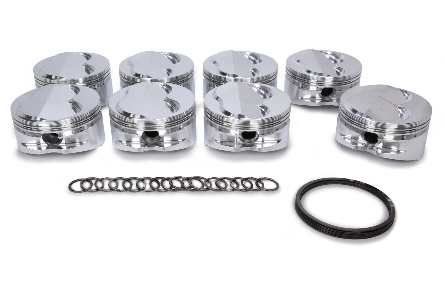 JE Pistons 213112 SBC 400 Domed Piston Set 18 Degree JE Pistons 213112
