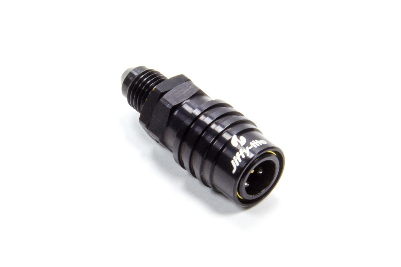 jiffytite 21404J Q/R #4 Male Str to #4 Socket Valved Black jiffytite 21404J