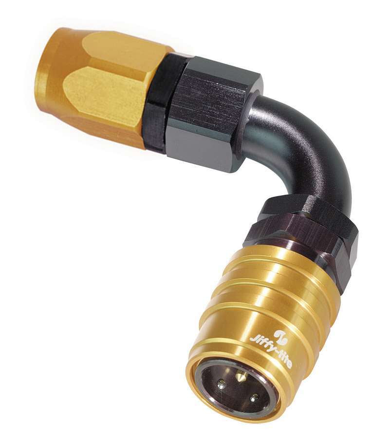 jiffytite 21606E Q/R #6 90 Deg Hose End Socket Valved jiffytite 21606E