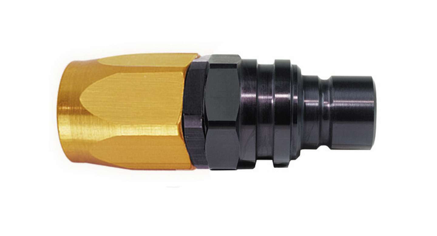 jiffytite 22606 Q/R #6 Str Hose End Plug Valved  Gold/Black jiffytite 22606