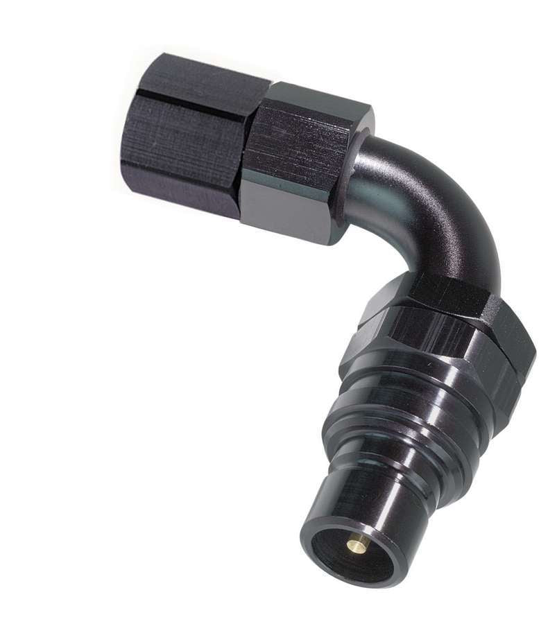 jiffytite 32308E 8an 90-Deg Female w/Plug Fitting - Valved jiffytite 32308E