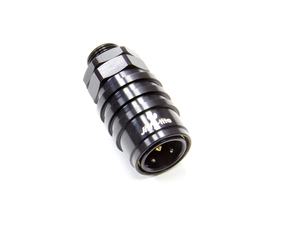 jiffytite 51108J Q/R Male #8 ORB to #8 Socket Valved Black jiffytite 51108J