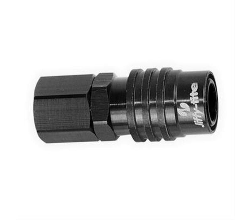 jiffytite 51308J 8an Fitting Socket Female- Valved (Black) jiffytite 51308J