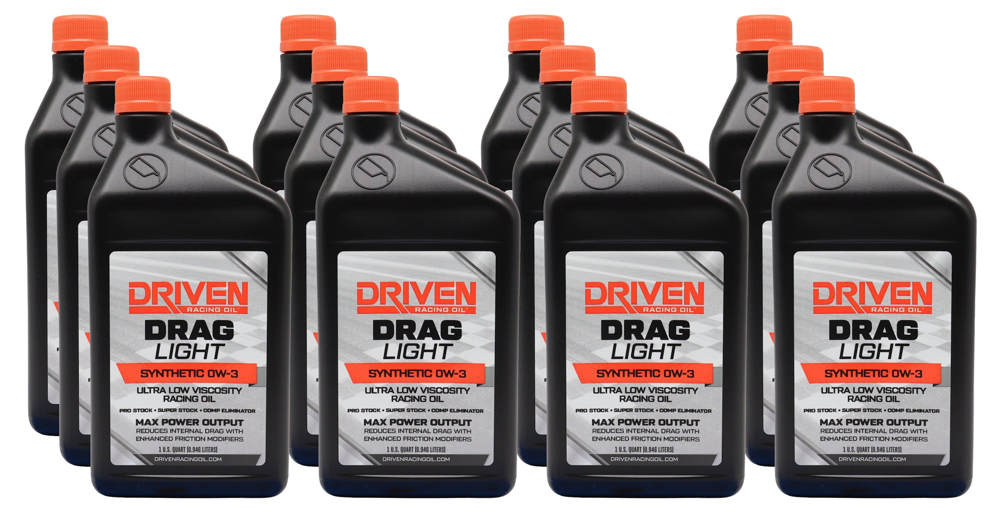 Joe Gibbs Lubricants 03036-12 Drag Light 0W3 Motor Oil Case 12/Qt Joe Gibbs Lubricants 03036-12
