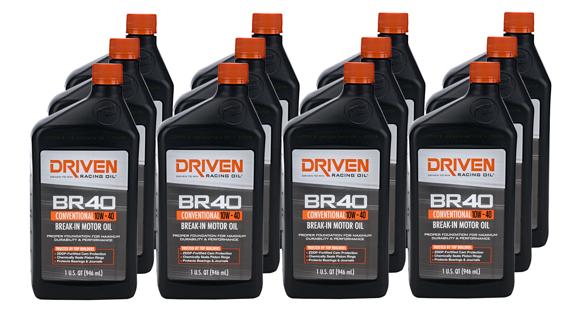 Joe Gibbs Lubricants 03706-12 BR40 10w40 Break-In Oil Conventional Case 12x1Qt Joe Gibbs Lubricants 03706-12