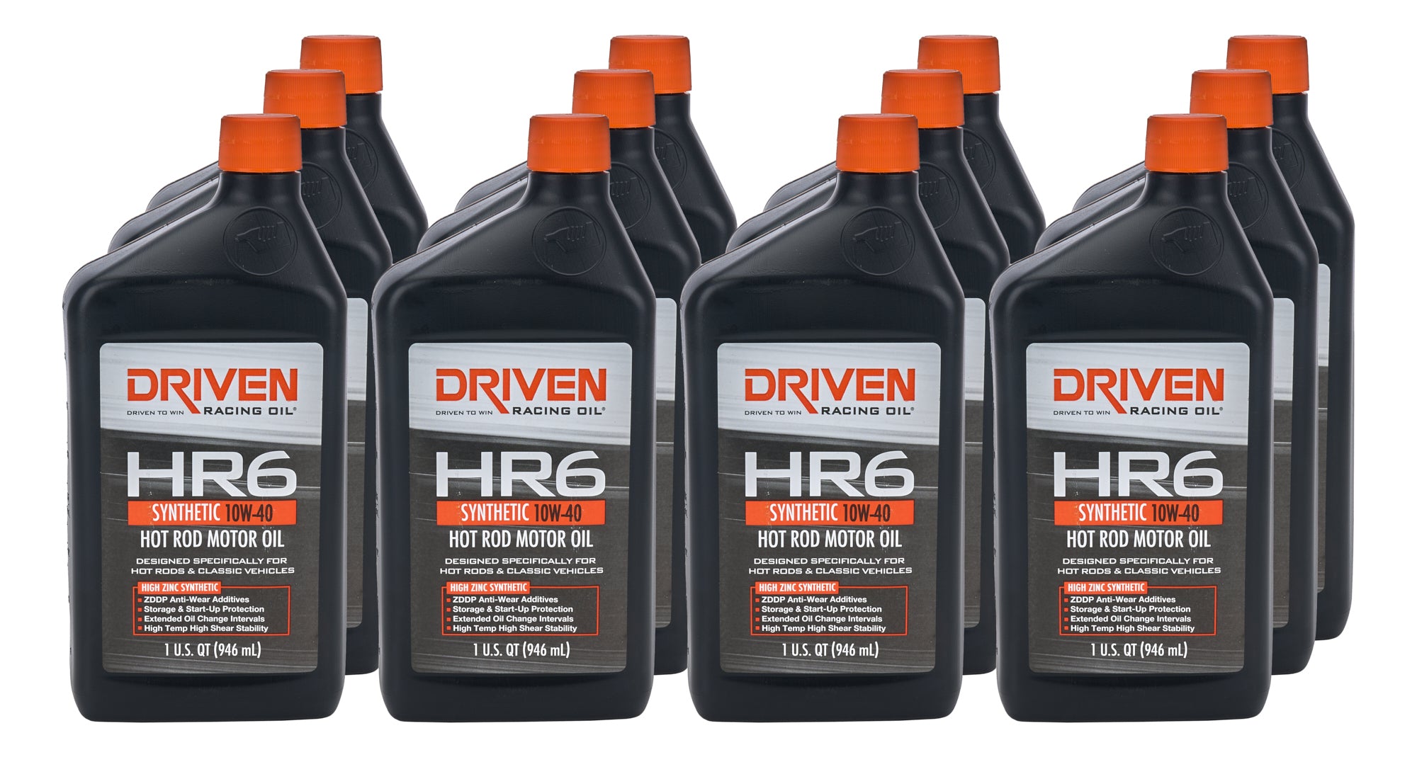 Joe Gibbs Lubricants 03906-12 HR6 10w40 Synthetic Oil Case 12 x 1 Quart Joe Gibbs Lubricants 03906-12