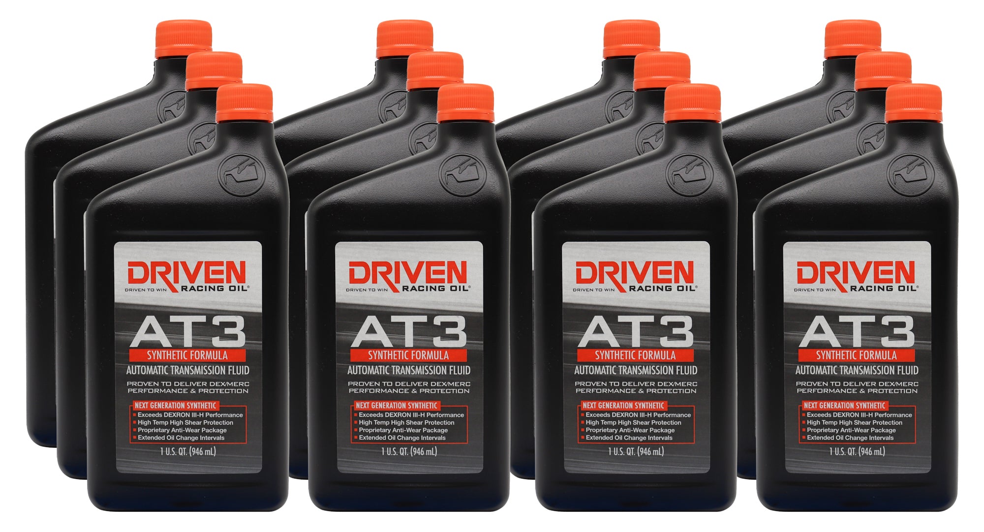 Joe Gibbs Lubricants 04706-12 AT3 Synthetic Dex/MERC Trans Fluid Case 12x1Qt Joe Gibbs Lubricants 04706-12