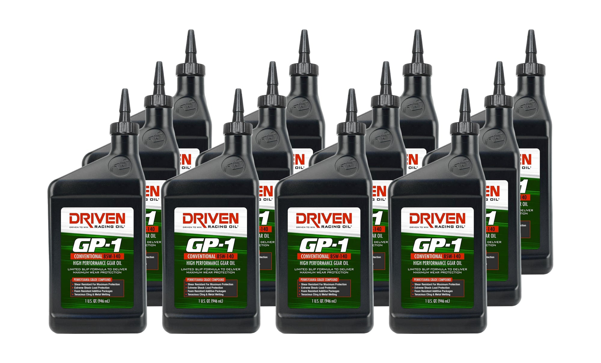 Joe Gibbs Lubricants 19140-12 GP-1 85w140 Gear Oil Case 12 x 1 Quart Joe Gibbs Lubricants 19140-12