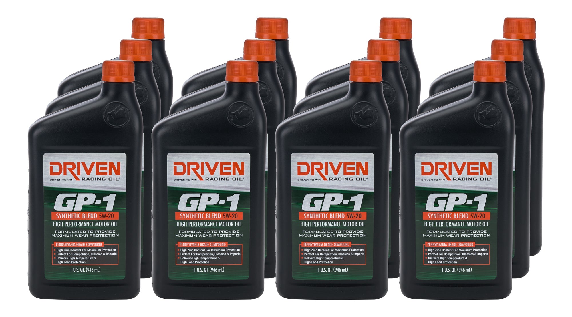 Joe Gibbs Lubricants 19206-12 GP-1 5w20 Semi-Synthetic Oil Case 12 x 1 Quart Joe Gibbs Lubricants 19206-12