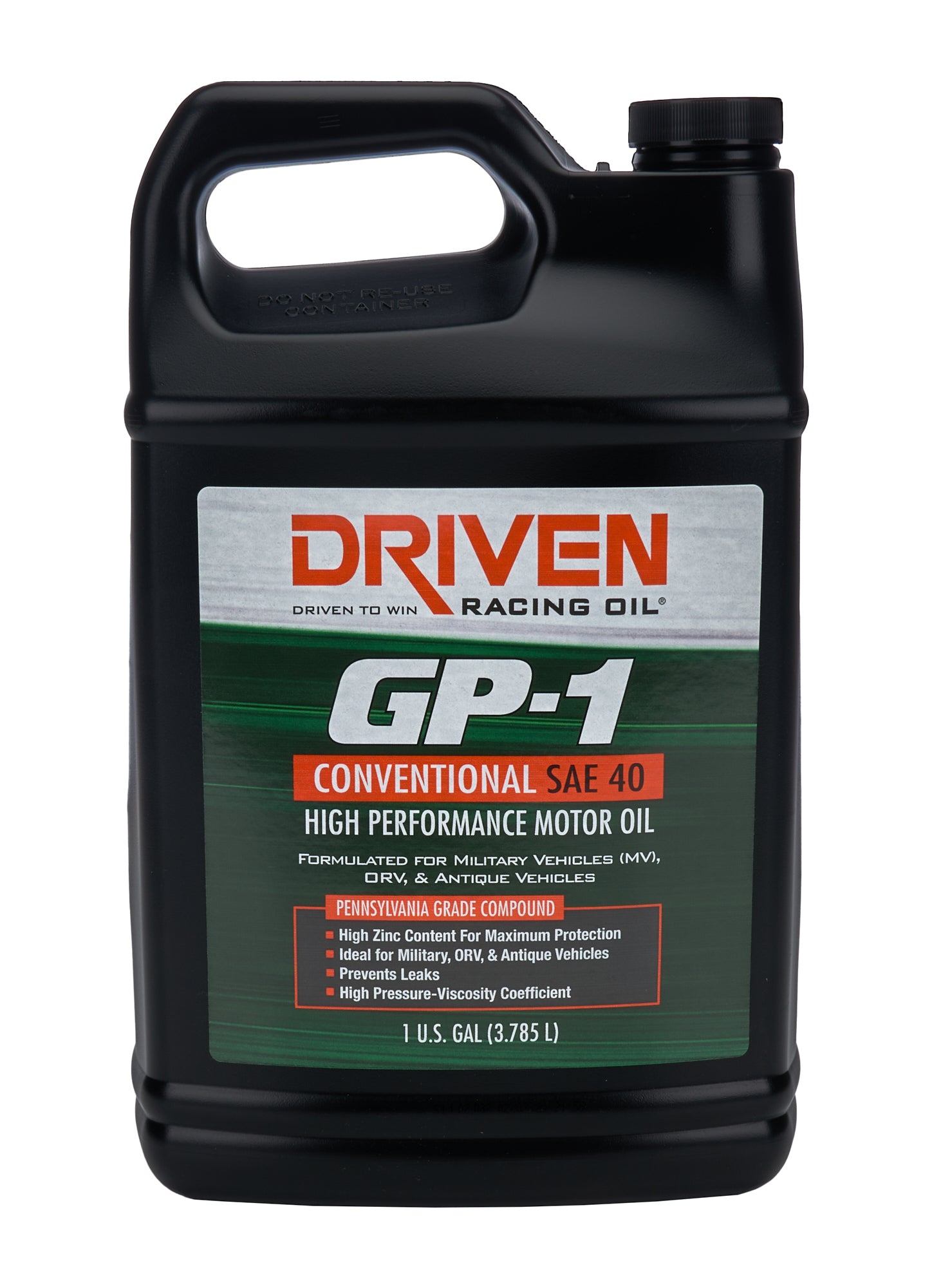 Joe Gibbs Lubricants 19416 GP-1 Conventional Oil SAE 40w 1 Gallon Joe Gibbs Lubricants 19416
