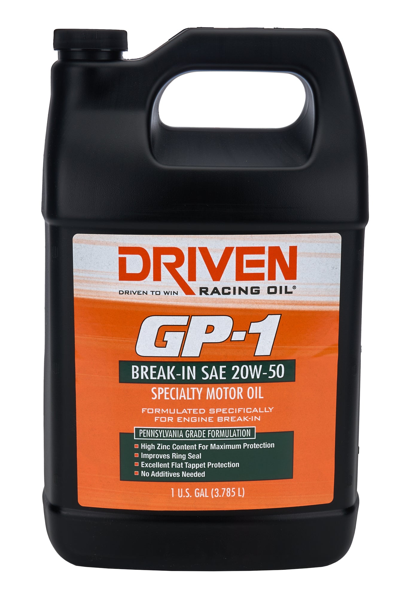 Joe Gibbs Lubricants 19556 GP-1 Conventional Break- In Oil 20w50 1 Gallon Joe Gibbs Lubricants 19556