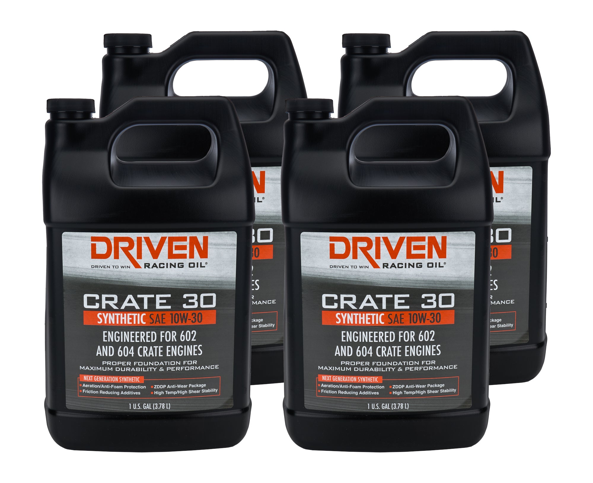 Joe Gibbs Lubricants 22308-4 Crate 30 10w30 Synthetic Oil Case 4 x 1 Gallon Joe Gibbs Lubricants 22308-4