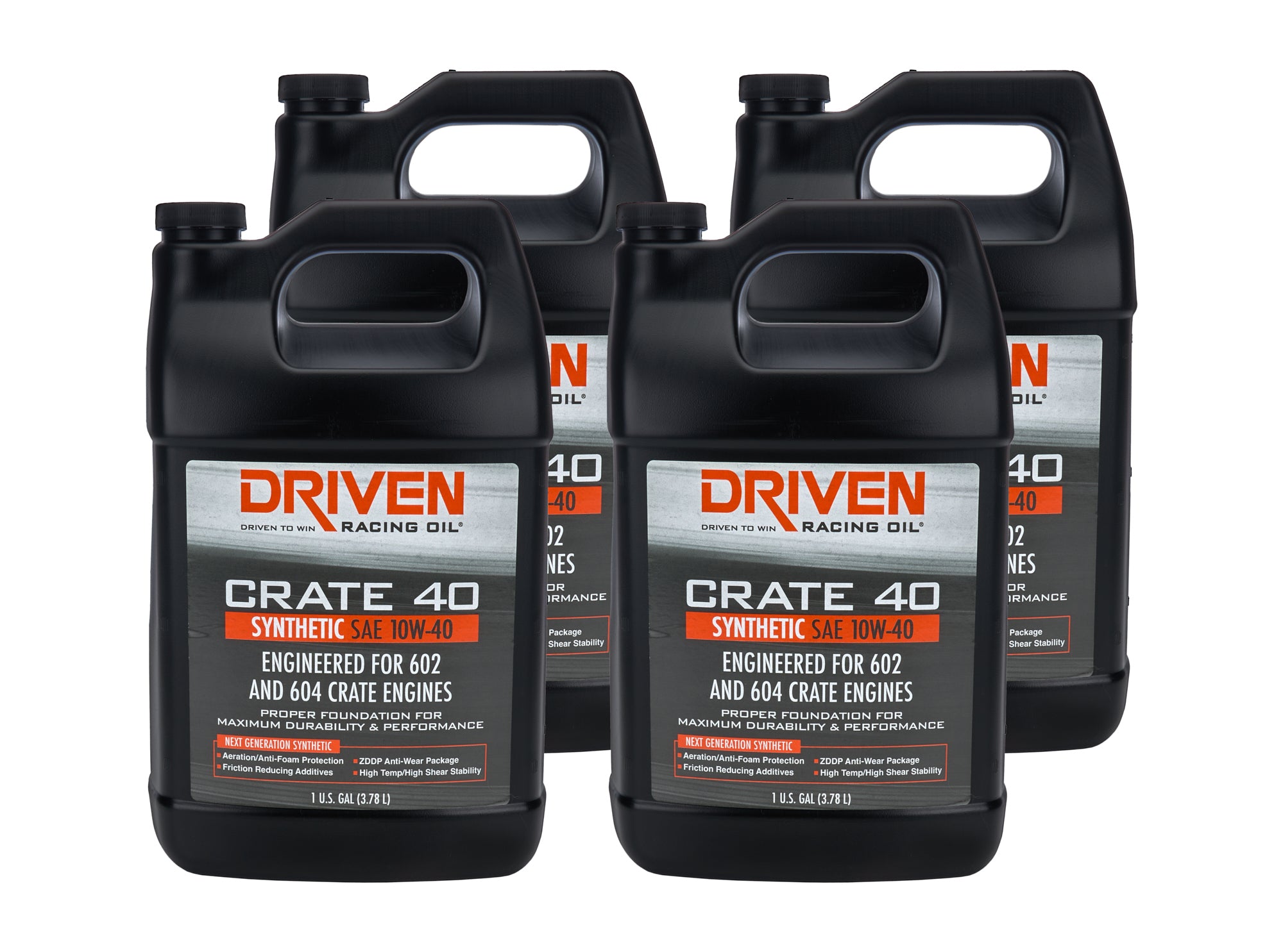 Joe Gibbs Lubricants 22408-4 Crate 40 10w40 Synthetic Oil Case 4 x 1 Gallon Joe Gibbs Lubricants 22408-4