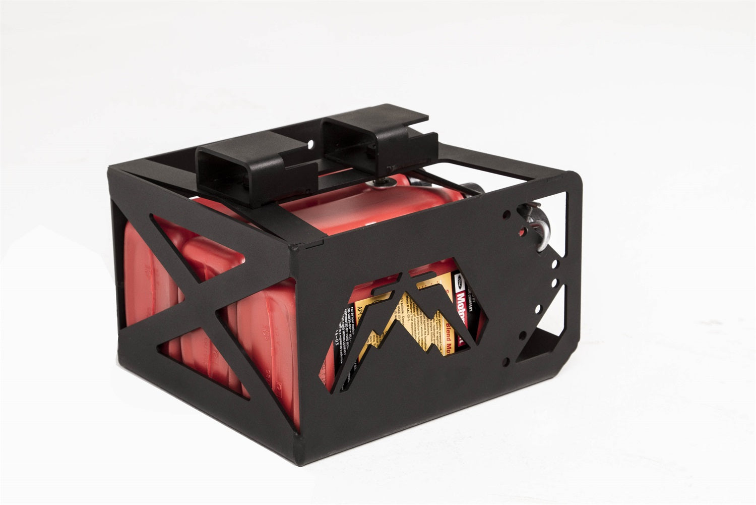 Fab Fours JK07-1090-1 Under Seat Fluid Container; 2 Stage Black Powder Coated; Fab Fours JK07-1090-1