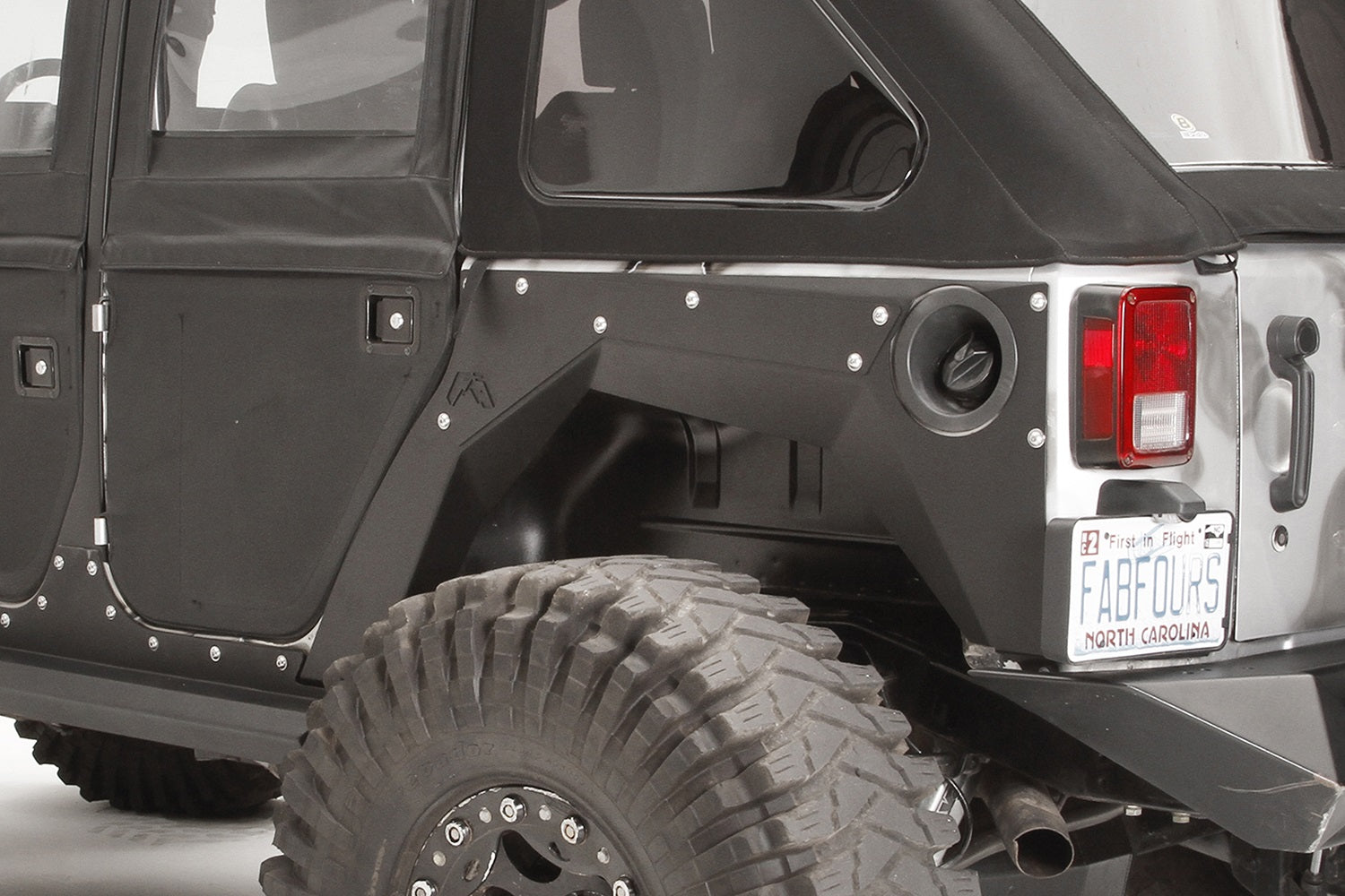Fab Fours JK1001-1 Fender; Rear; Pair; Powdercoated; Fab Fours JK1001-1