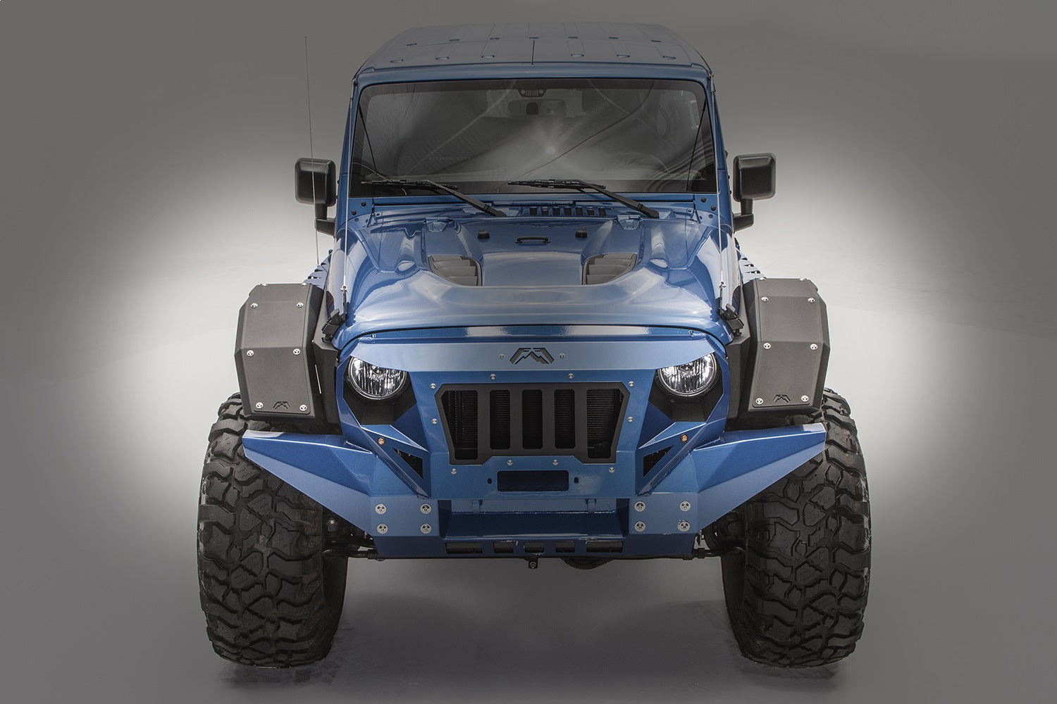 Fab Fours JK1006-B Fender Flare; Uncoated/Paintable; Full Width Front; [AWSL]; Fab Fours JK1006-B