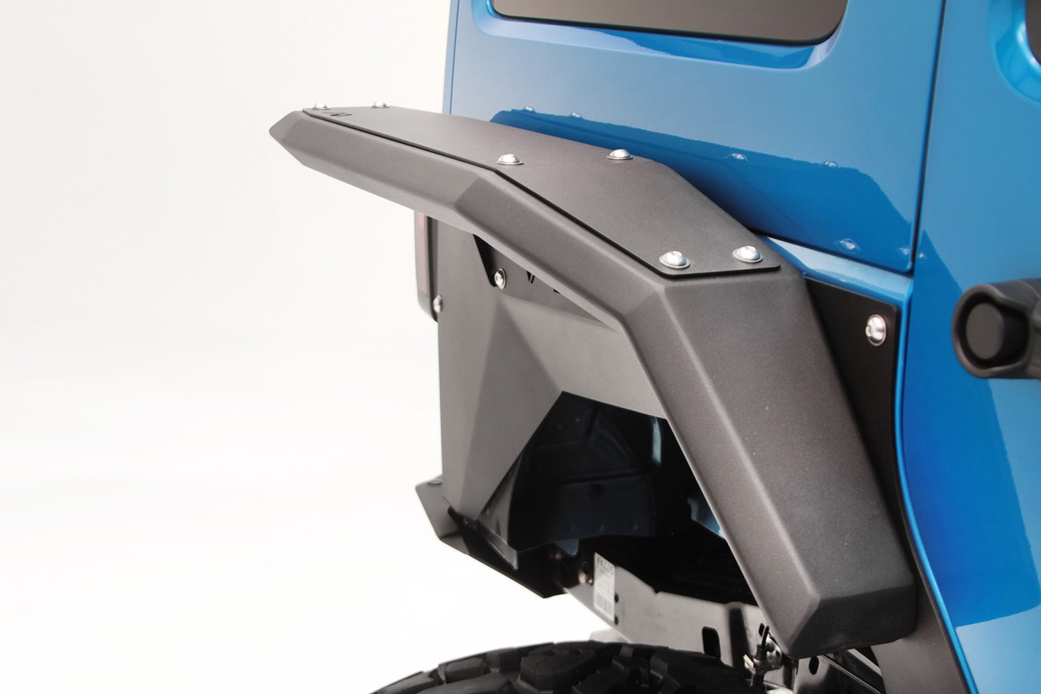 Fab Fours JK1007-1 Fender Flare; 2 Stage Black Powder Coated; Full Width Rear; Fab Fours JK1007-1