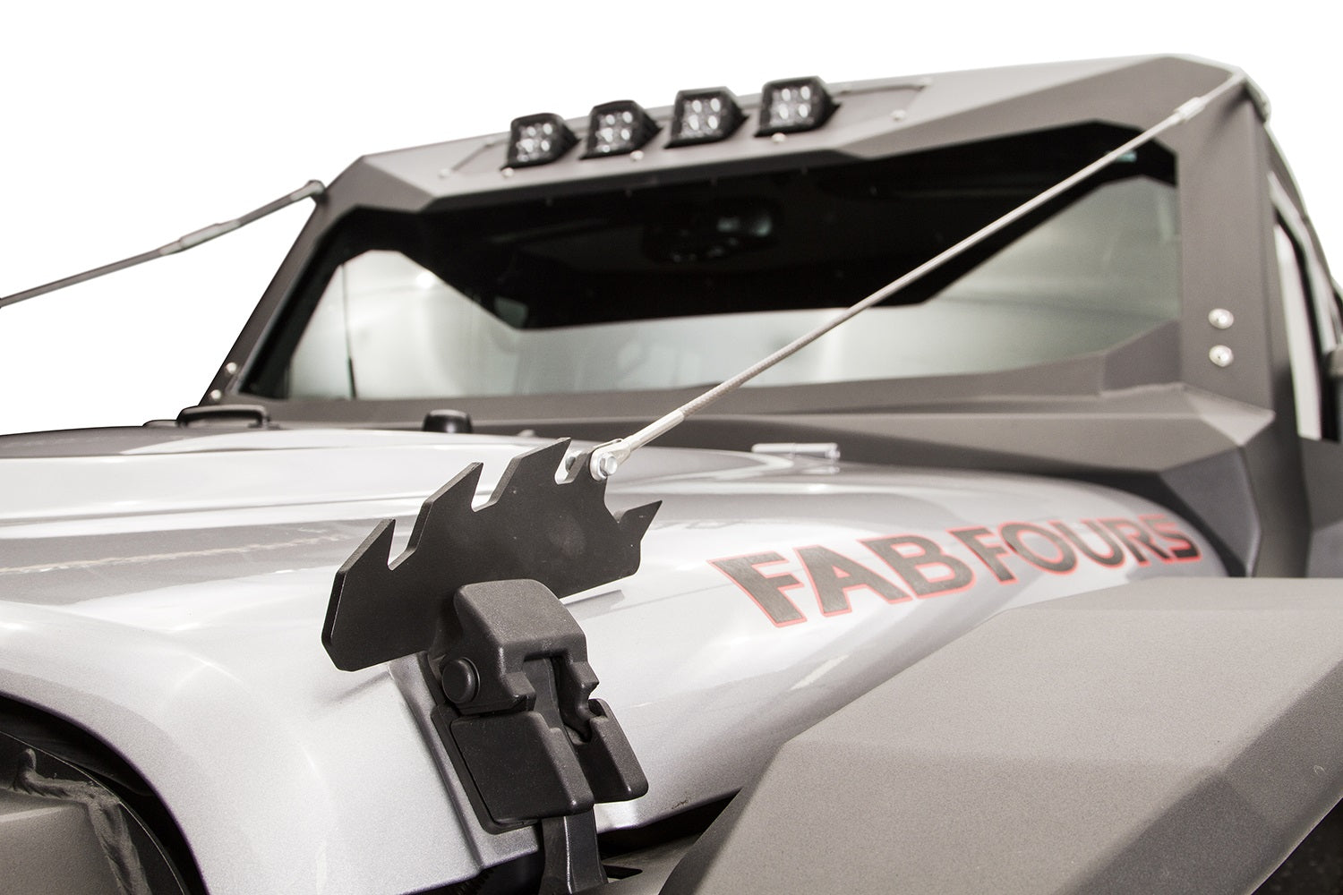 Fab Fours JK1060-B Limb Riser; For Vehicles w/Vi-Cowl; Bare; Fab Fours JK1060-B
