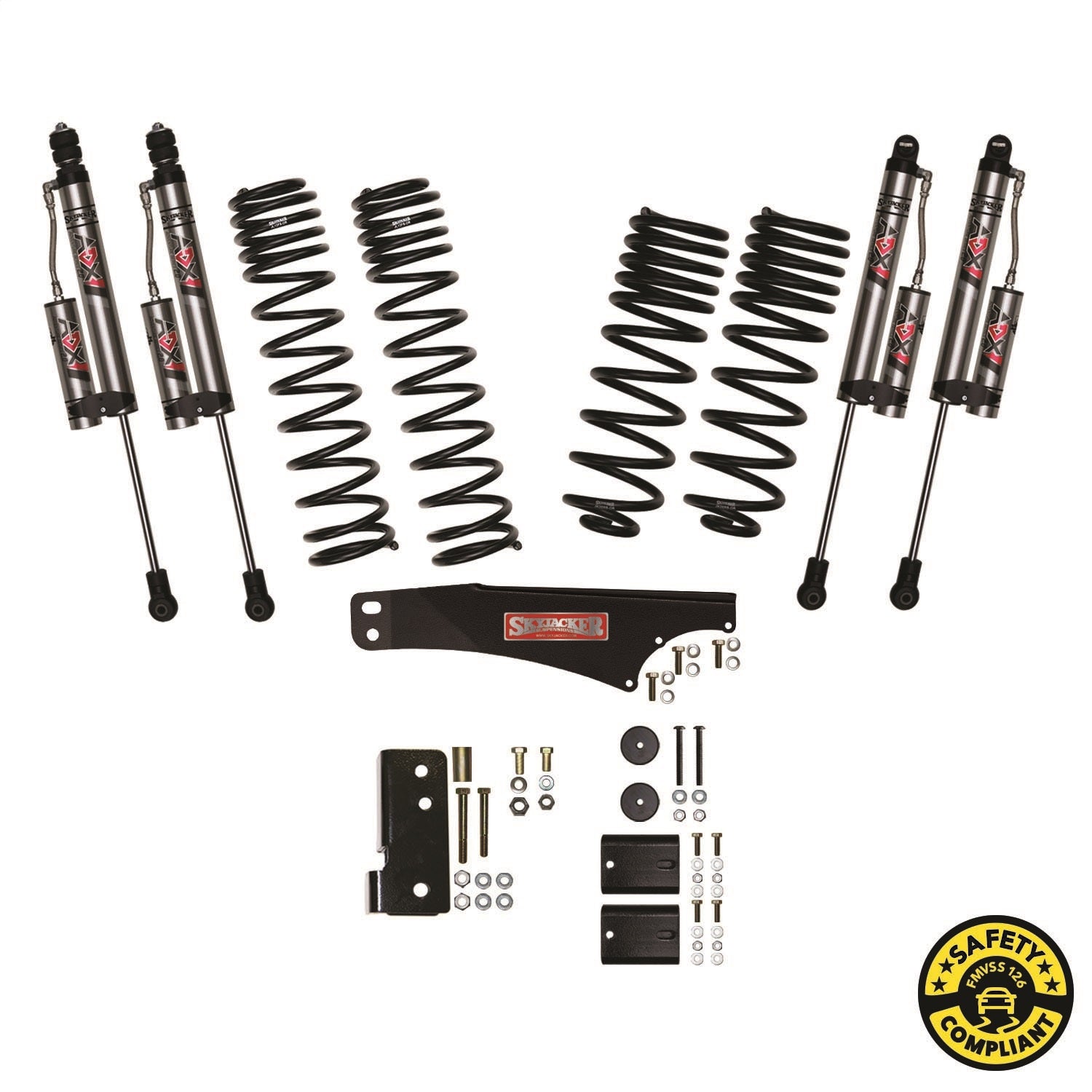 Skyjacker JK25BKXLT 2.5 in. Suspension Lift System With ADX 2.0 Remote Reservoir Shocks. Skyjacker JK25BKXLT