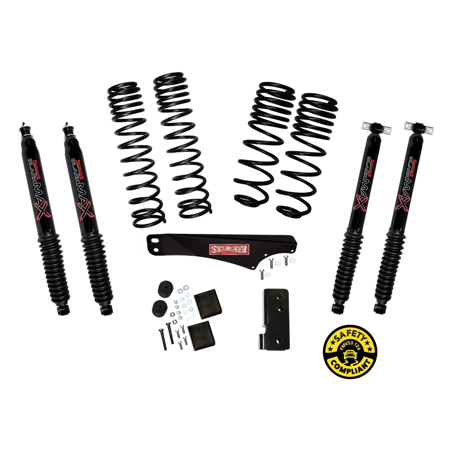 Skyjacker JK25BPBLT 2-2.5in. JK 4DR LT BLACK MAX Skyjacker JK25BPBLT