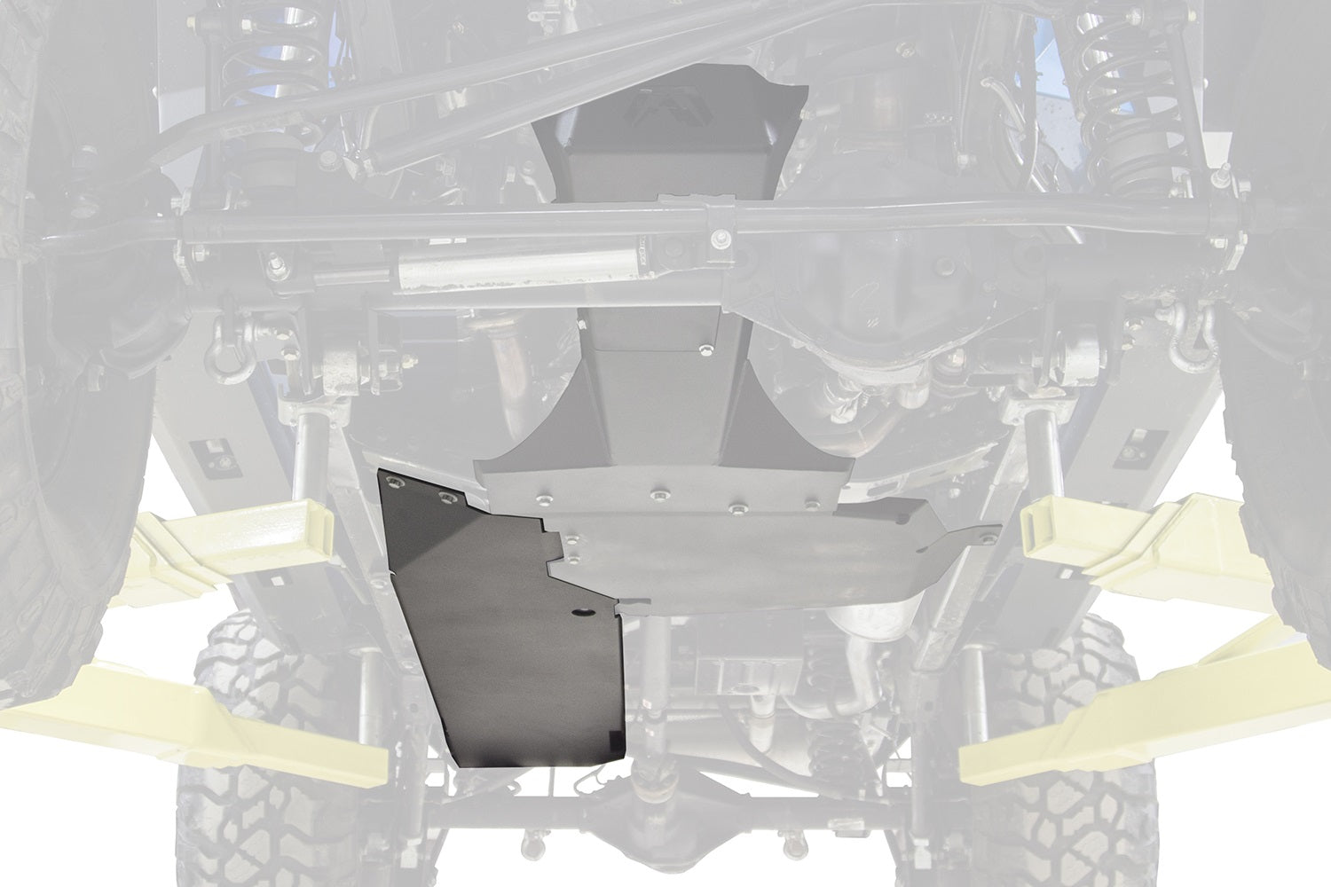 Fab Fours JK3030-B Gas Tank Skid Plate; Uncoated/Paintable; [AWSL]; Fab Fours JK3030-B