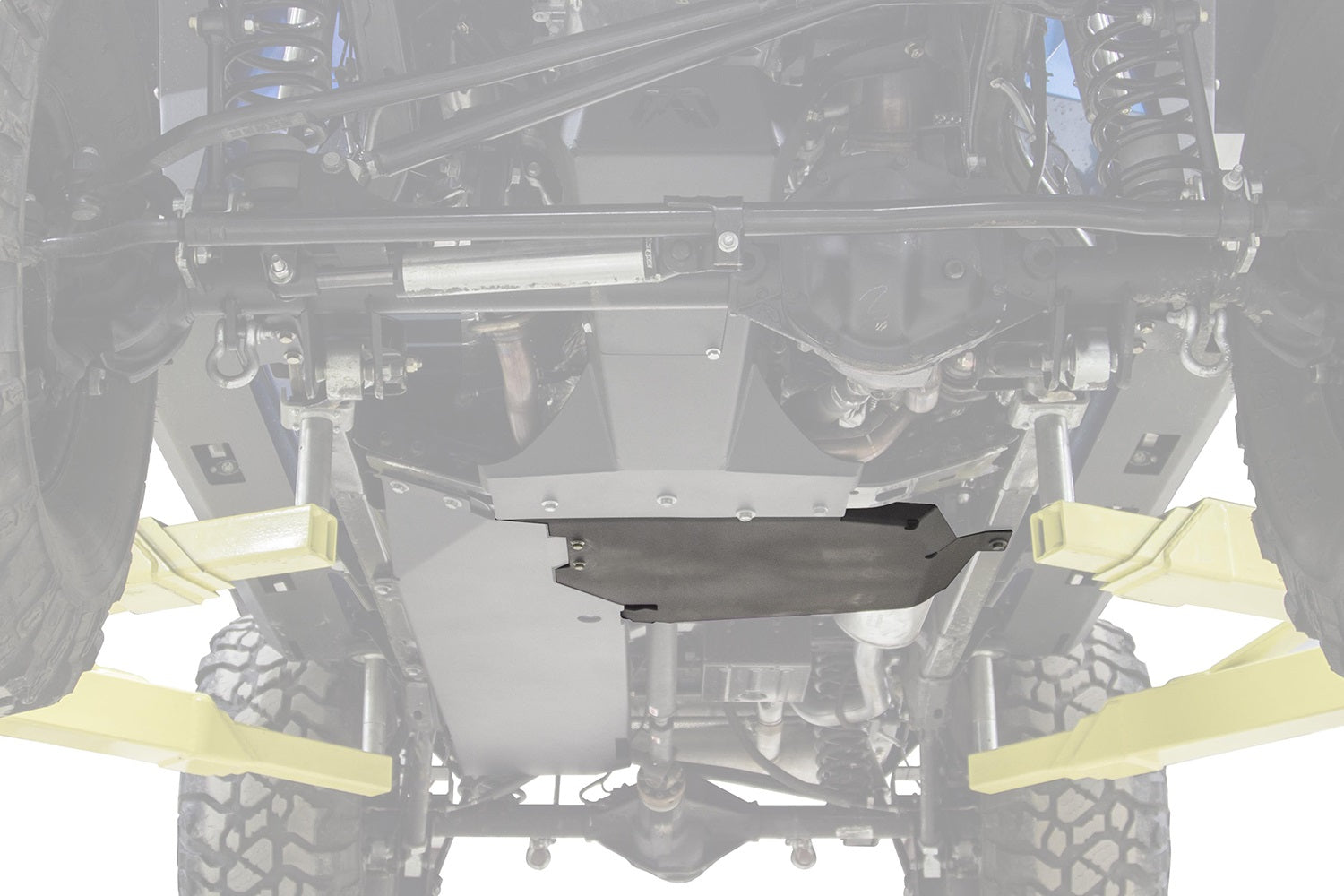 Fab Fours JK3031-B Transfer Case Skid Plate; Uncoated/Paintable; [AWSL]; Fab Fours JK3031-B