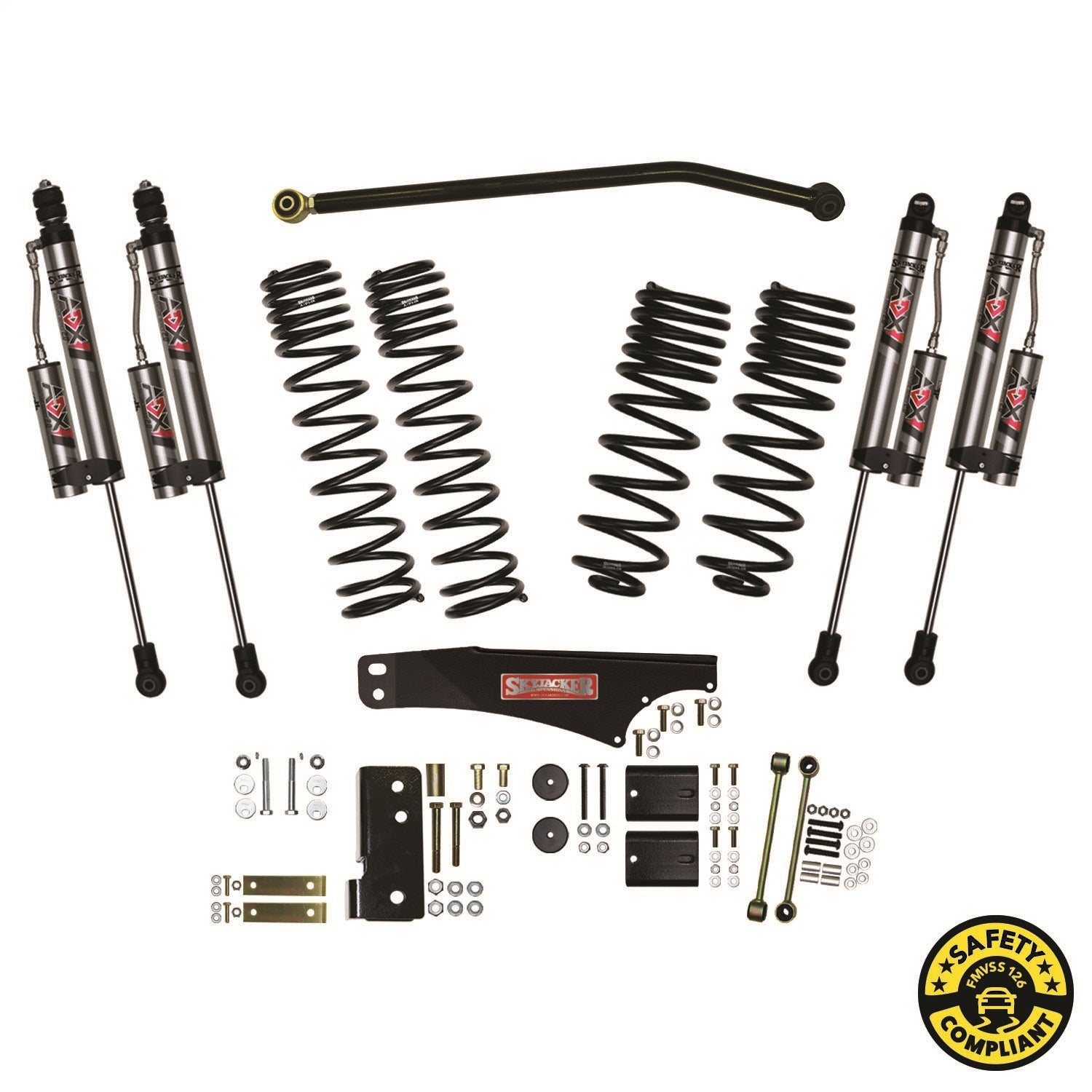 Skyjacker JK35BKXLT 3.5 in. Suspension Lift System With ADX 2.0 Remote Reservoir Shocks. Skyjacker JK35BKXLT