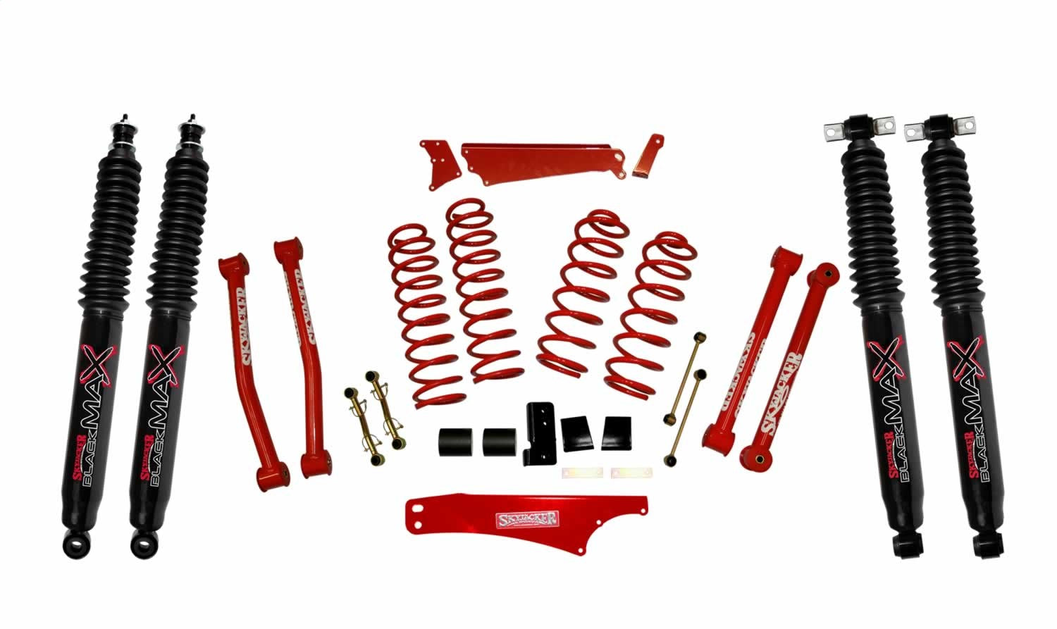 Skyjacker JK401KCR-B 4in.KIT;07-18JK RED W/BLK MAX Skyjacker JK401KCR-B