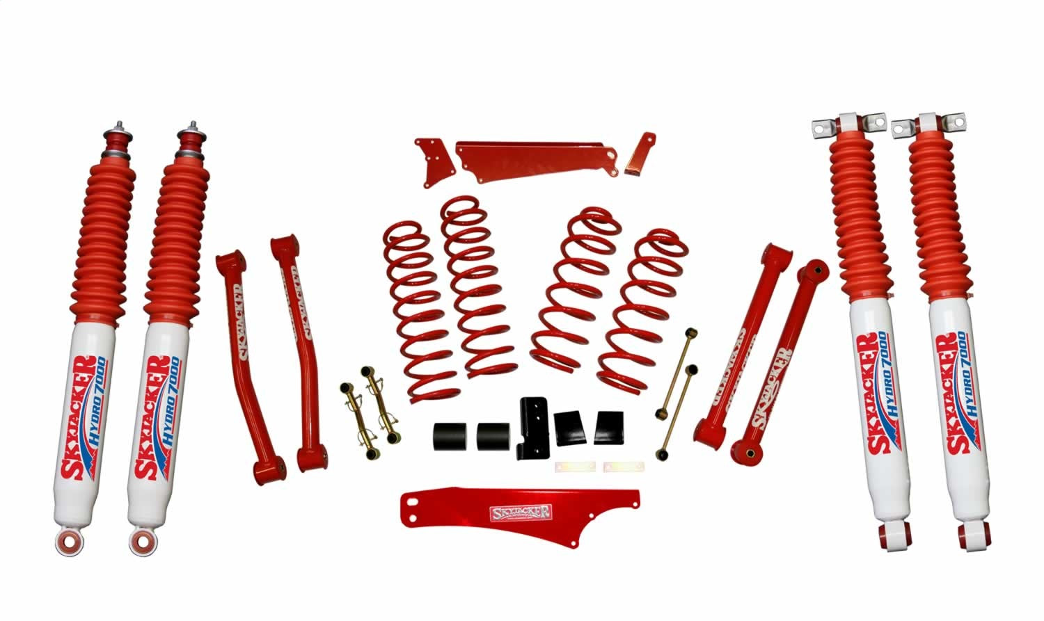 Skyjacker JK401KCR-H 4IN. KIT; 07-09JK RED W/HYDROS Skyjacker JK401KCR-H