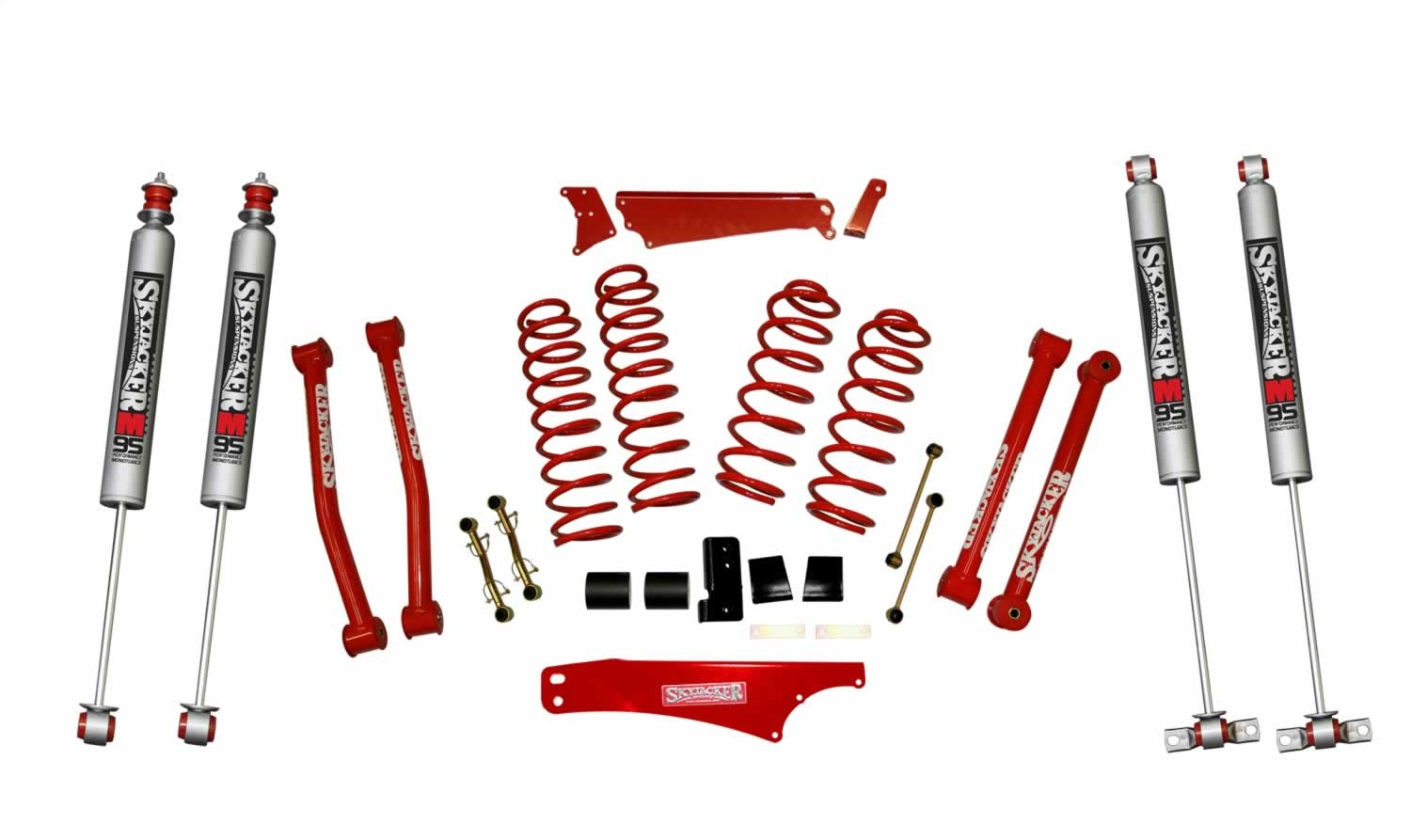 Skyjacker JK401KCR-M 4IN. KIT; 07-09JK RED W/M95 Skyjacker JK401KCR-M