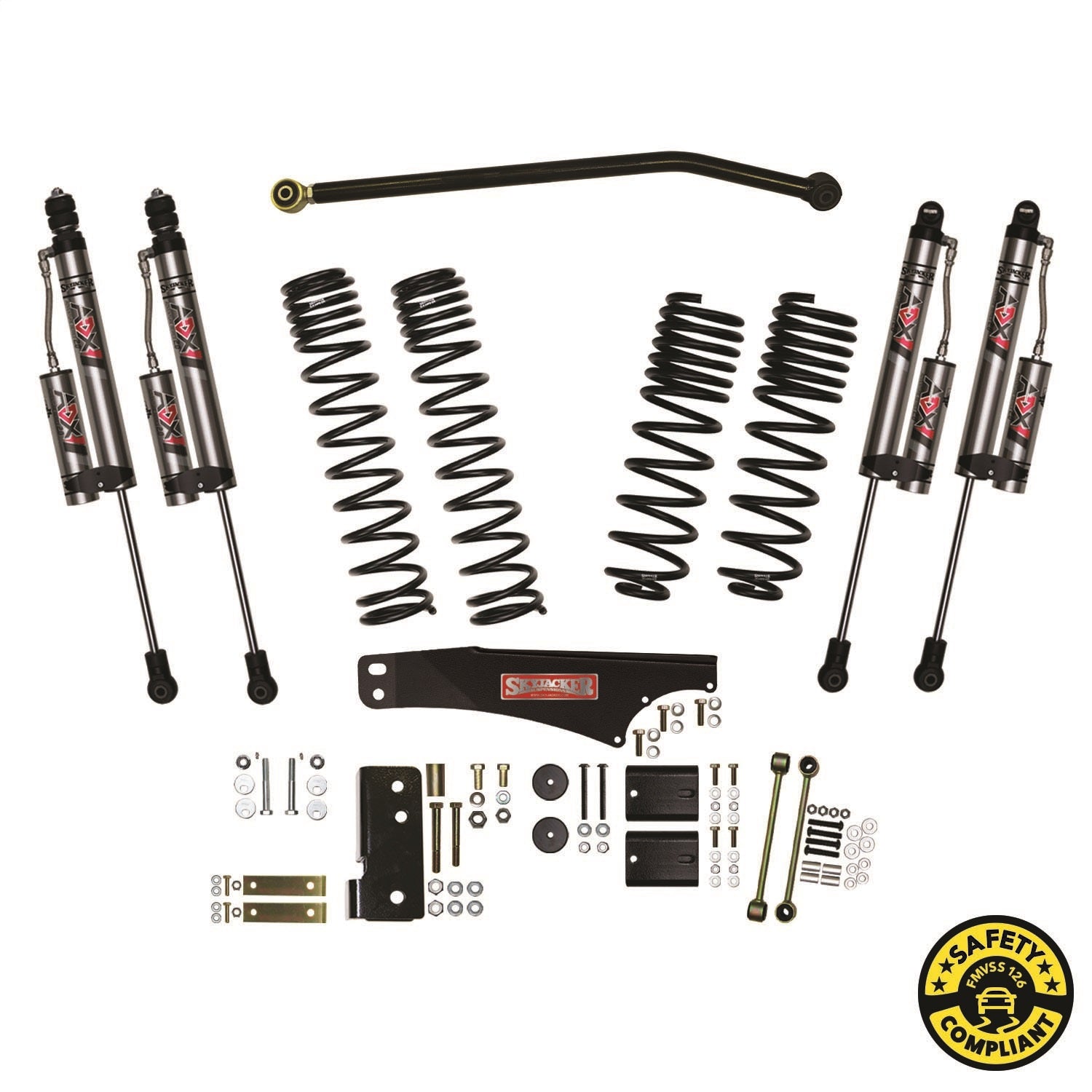 Skyjacker JK40BKXLT 4 in. Suspension Lift System With ADX 2.0 Remote Reservoir Shocks. Skyjacker JK40BKXLT