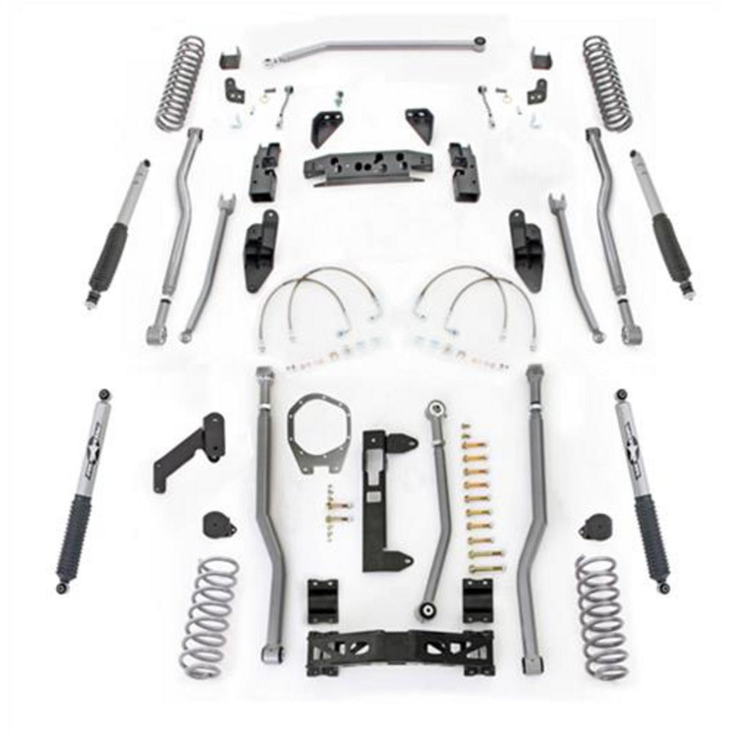 Rubicon Express JK4343M Extreme Duty 4-Link Long Arm System w/Shocks Rubicon Express JK4343M