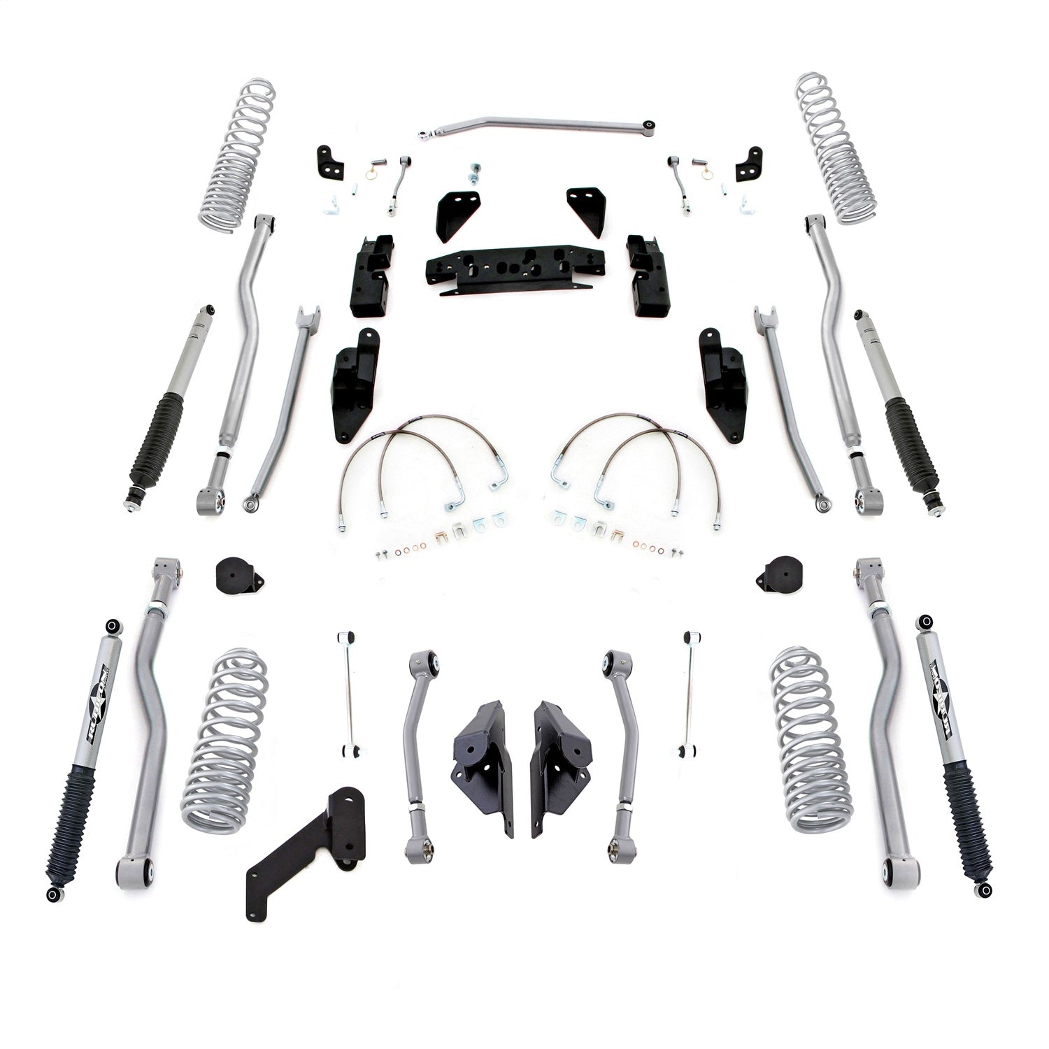 Rubicon Express JK4423PM Extreme Duty 4-Link Long Arm System w/Shocks Rubicon Express JK4423PM