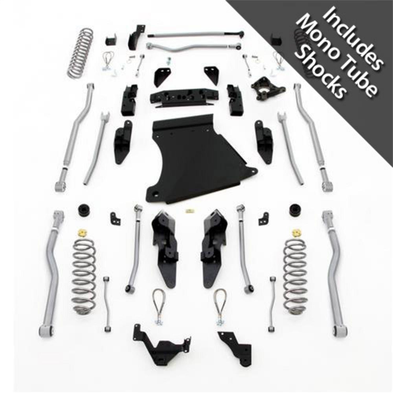 Rubicon Express JK4424M Extreme Duty 4-Link Long Arm System w/Shocks Rubicon Express JK4424M