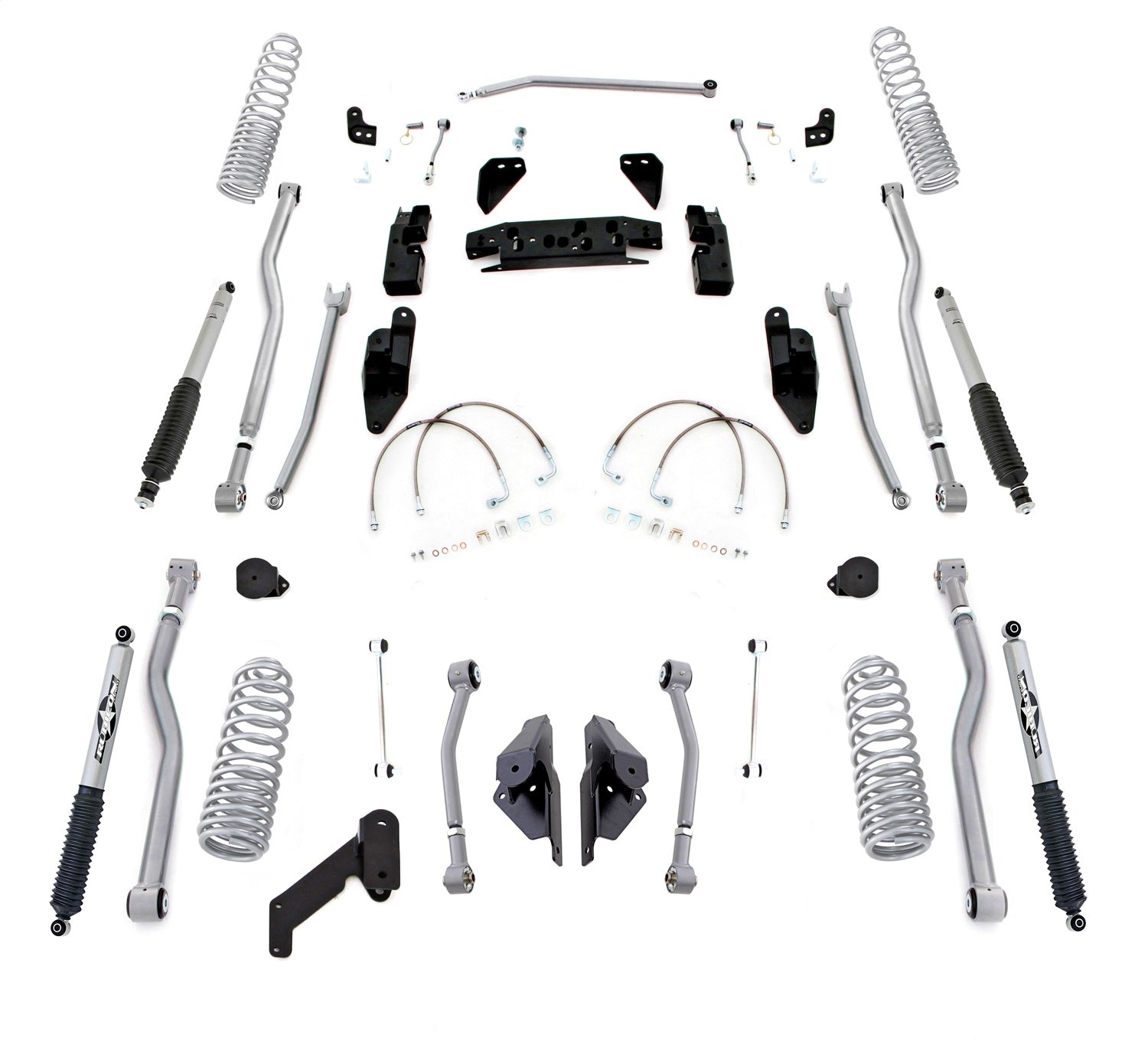 Rubicon Express JK4443PM Extreme Duty 4-Link Long Arm System w/Shocks Rubicon Express JK4443PM