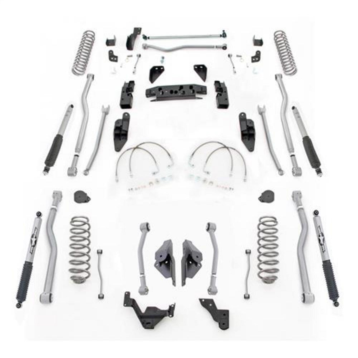 Rubicon Express JK4444M Extreme Duty 4-Link Long Arm System w/Shocks Rubicon Express JK4444M