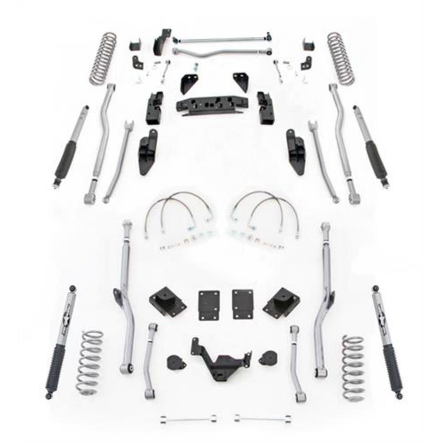 Rubicon Express JK4R24M Extreme Duty 4-Link Long Arm System w/Shocks Rubicon Express JK4R24M