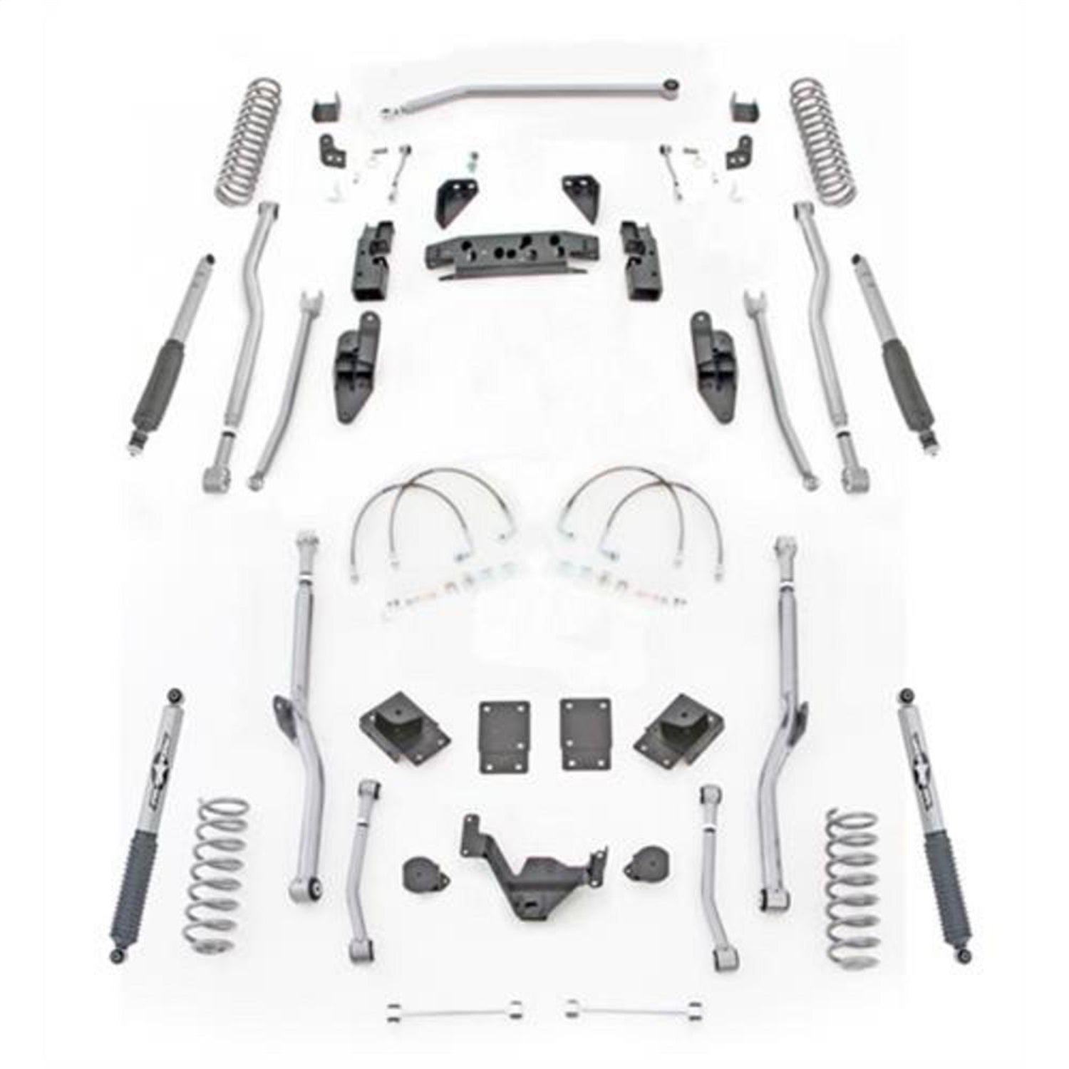 Rubicon Express JK4R43M Extreme Duty 4-Link Long Arm System Rubicon Express JK4R43M
