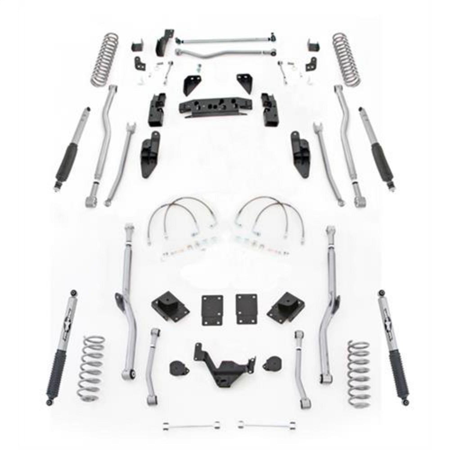Rubicon Express JK4R44M Extreme Duty 4-Link Long Arm System w/Shocks Rubicon Express JK4R44M
