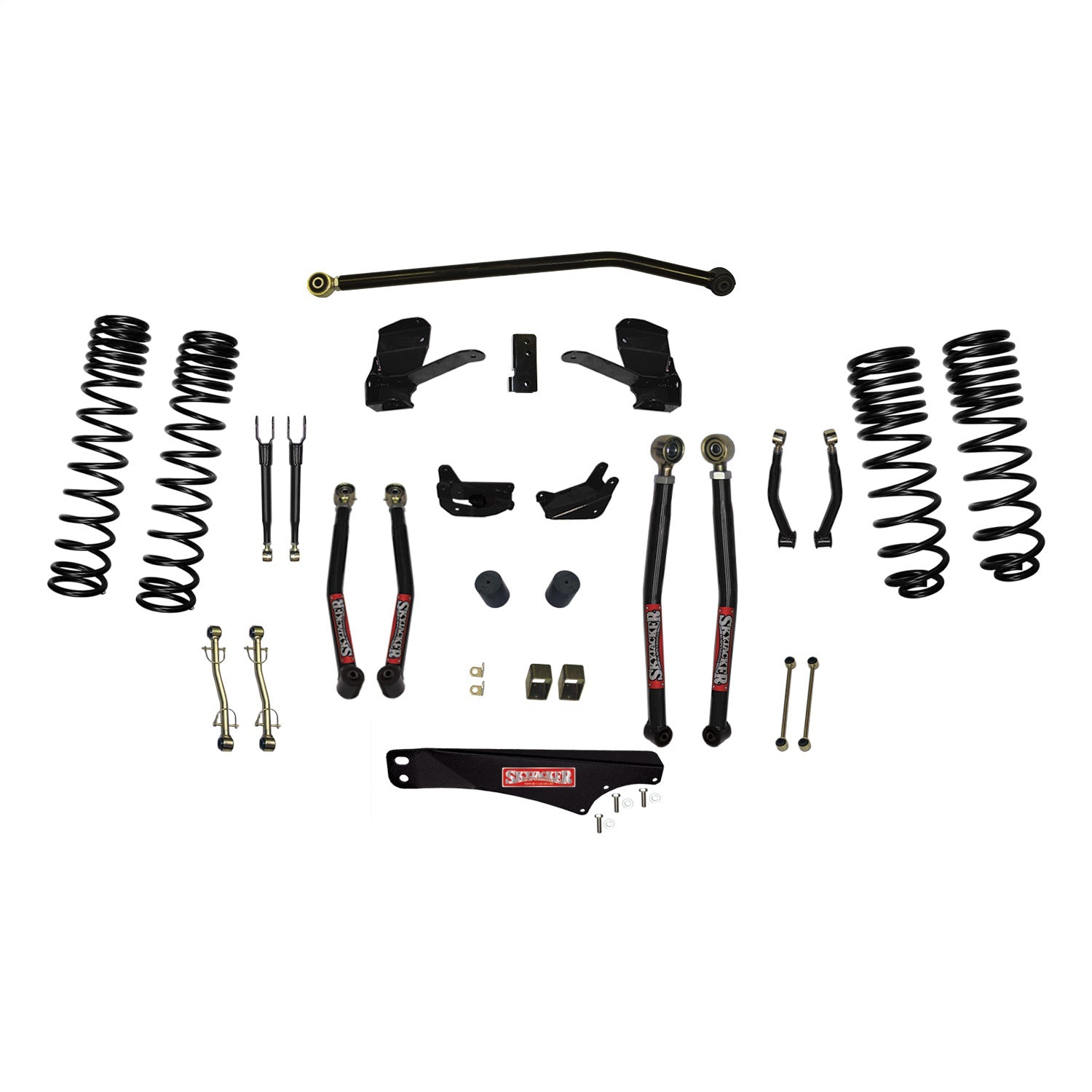 Skyjacker JK50LKLT-SX 5 Inch Dual Rate Long Travel Long Arm Suspension Lift Kit Skyjacker JK50LKLT-SX