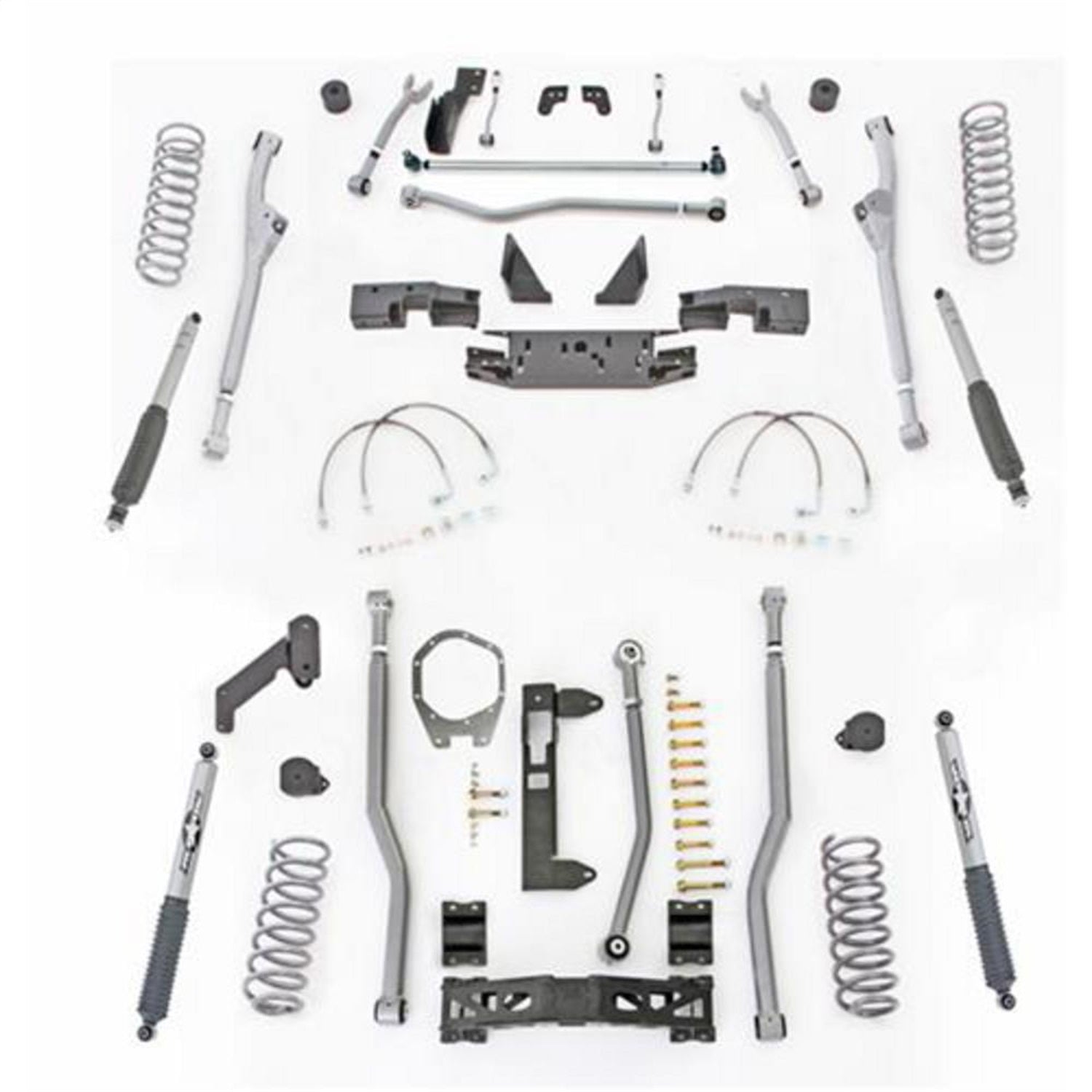 Rubicon Express JKR344M Extreme Duty 4-Link Long Arm System w/Shocks Rubicon Express JKR344M