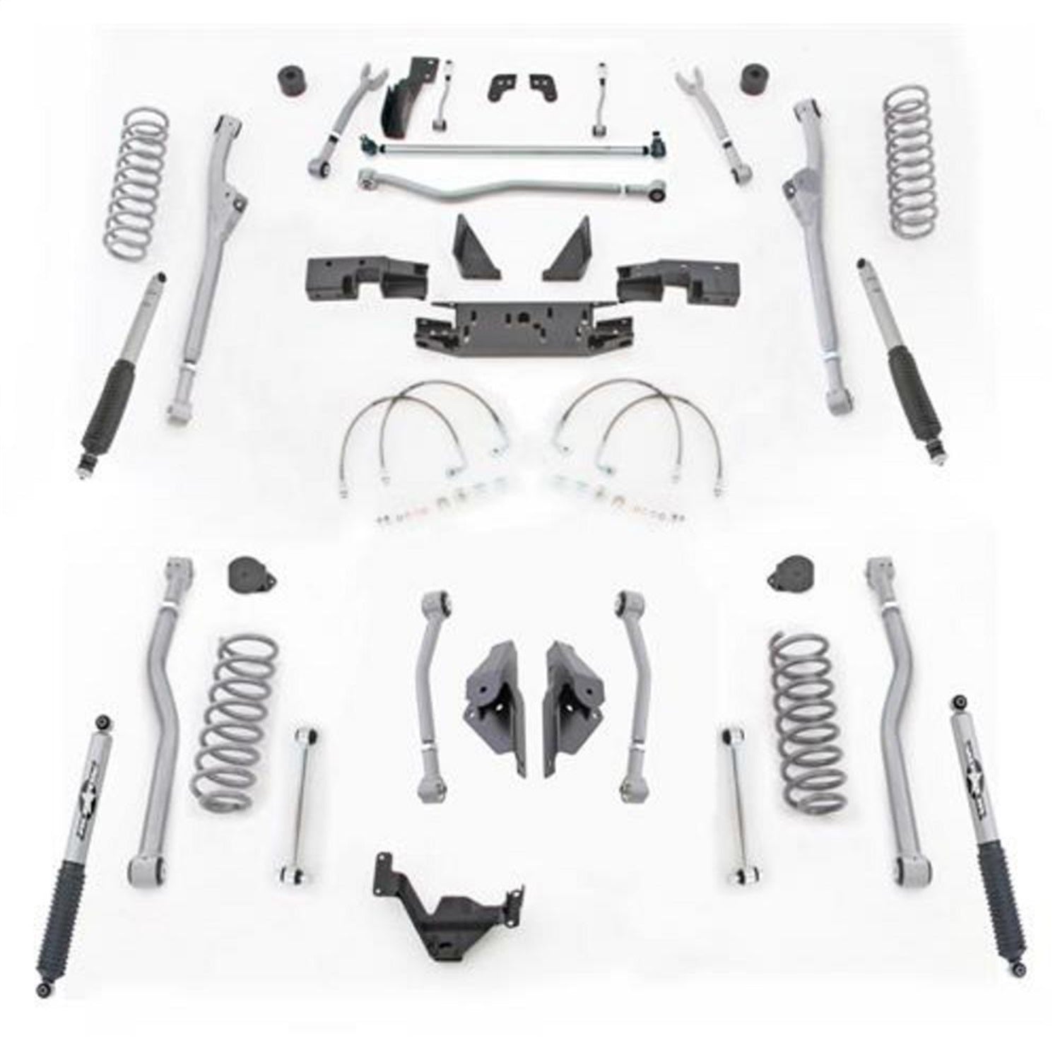 Rubicon Express JKR424M Extreme Duty 4-Link Long Arm System w/Shocks Rubicon Express JKR424M