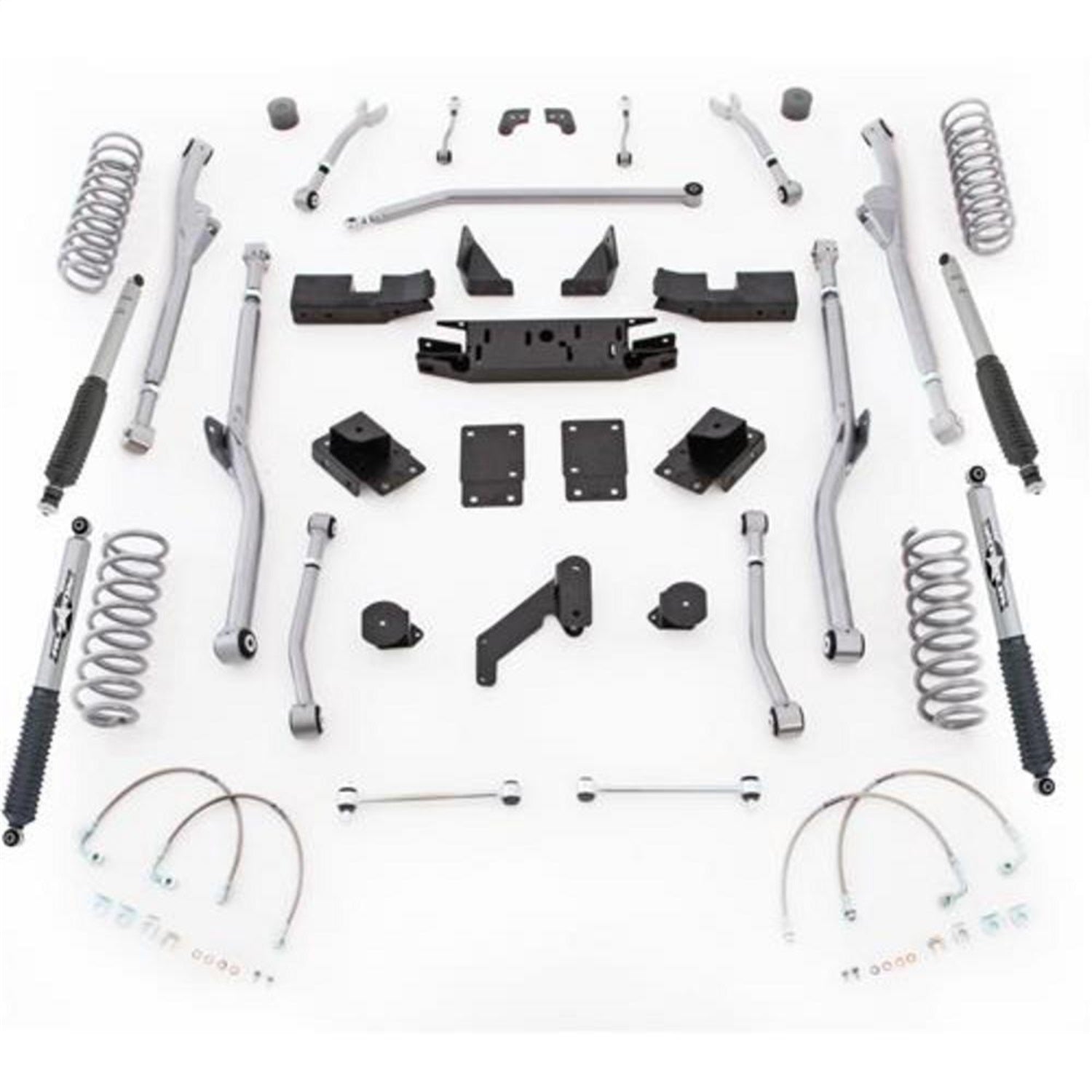 Rubicon Express JKRR43M Extreme Duty Radius Long Arm Kit w/Shocks Rubicon Express JKRR43M