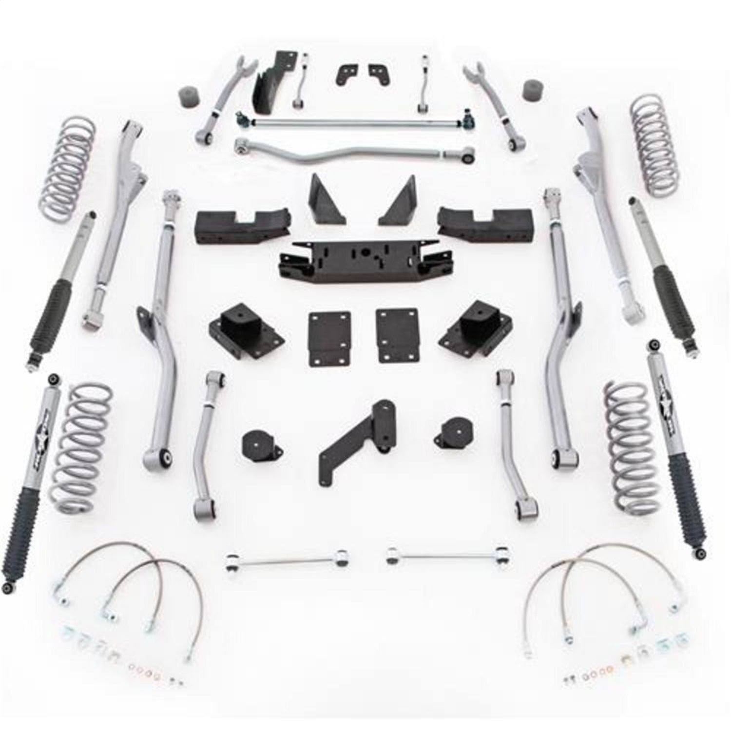Rubicon Express JKRR44M Extreme Duty Radius Long Arm Kit w/Shocks Rubicon Express JKRR44M