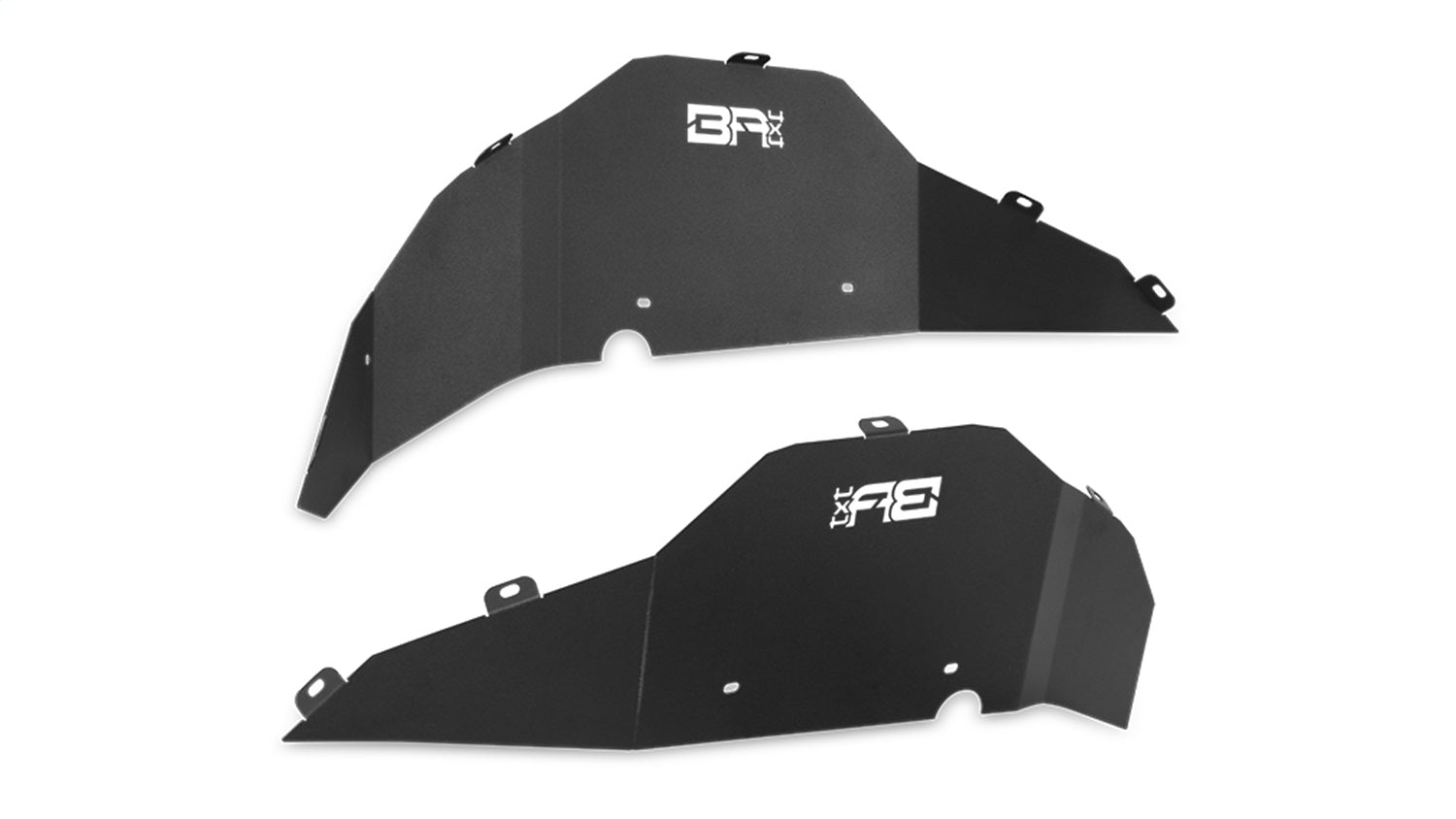 Body Armor JL-6101 Fender Liners; Rear; Metal; Black; Body Armor JL-6101